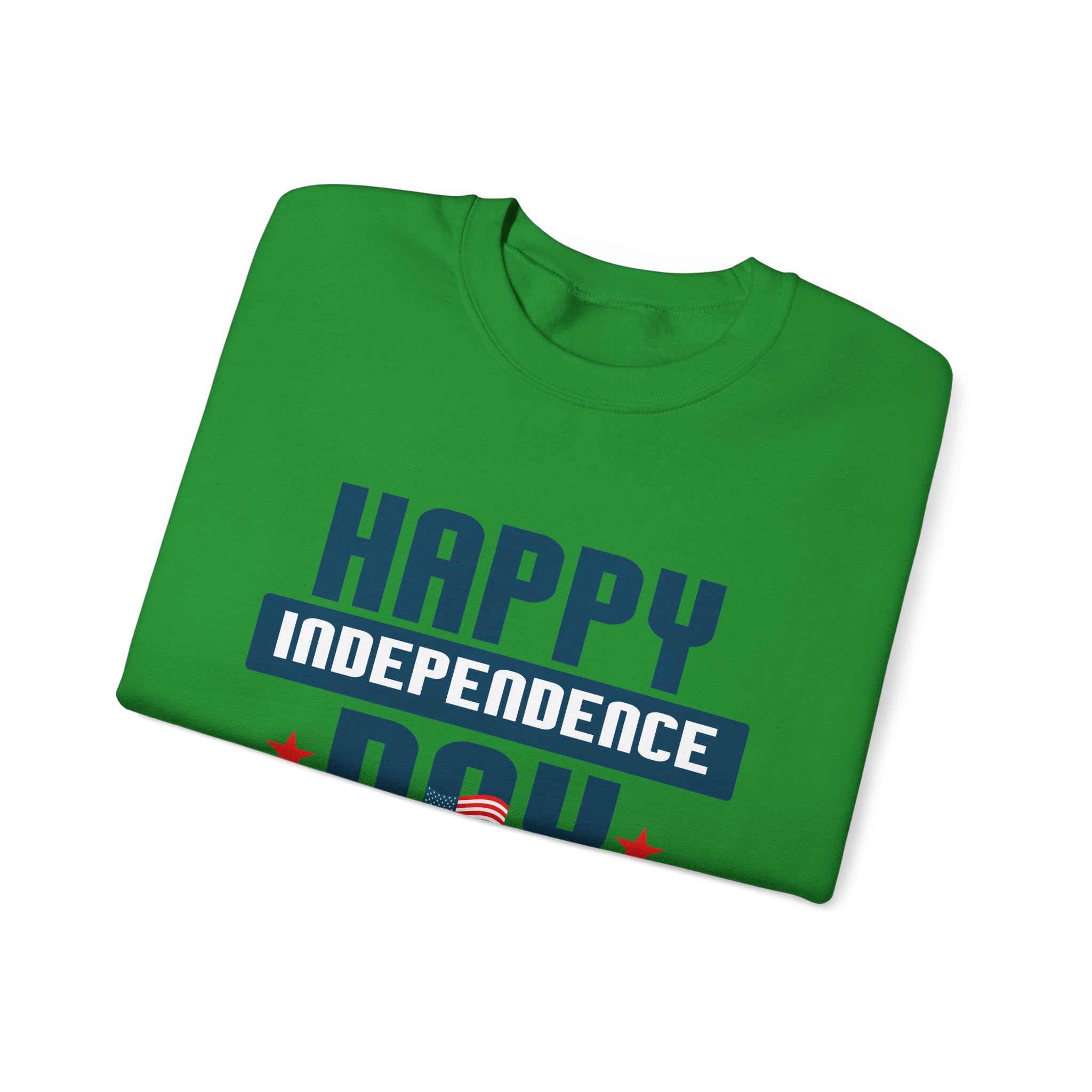 Happy Independence Day Blue | Crewneck Sweatshirt
