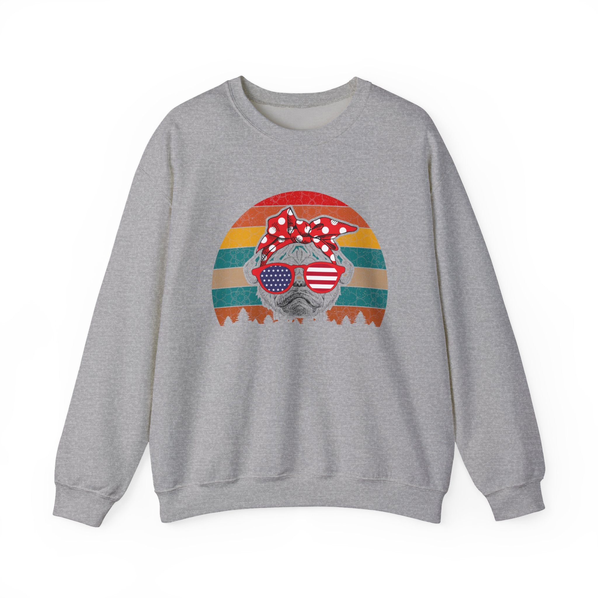 Girl American Pug | Crewneck Sweatshirt