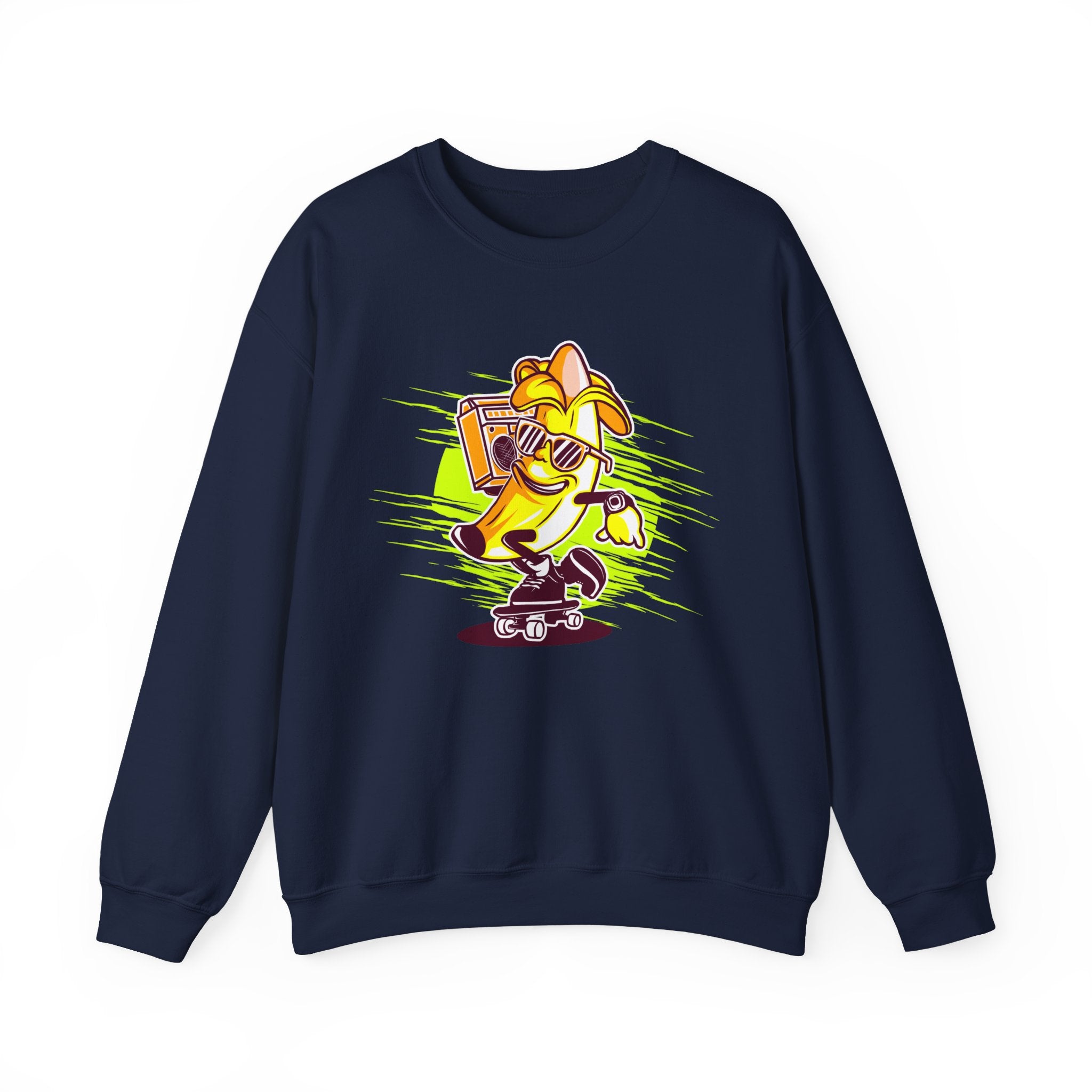Banana Riding a Skateboard | Crewneck Sweatshirt