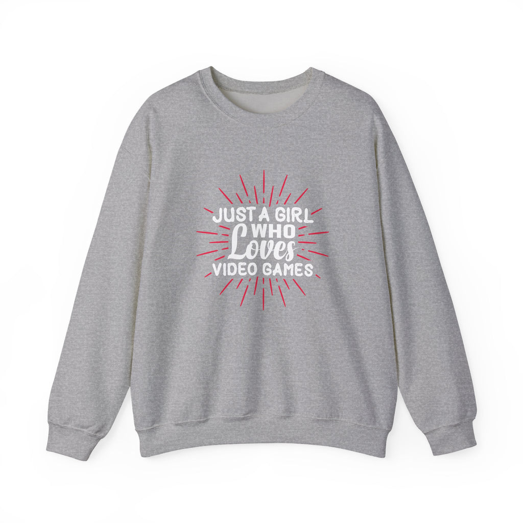 Just a Girl Who Loves Video Games | Crewneck Sweatshirt