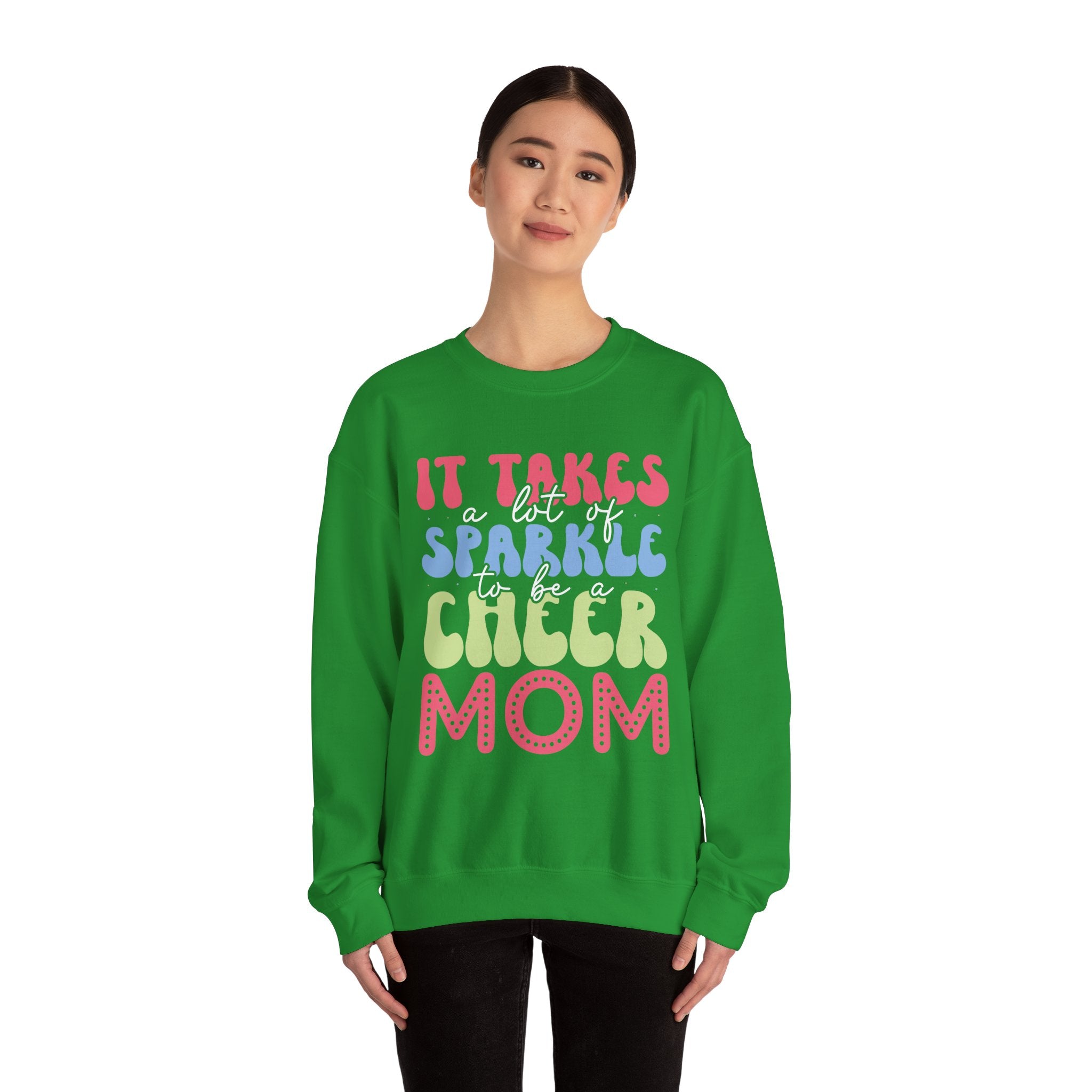 It Takes a Lot of Sparkle to Be a Cheer Mom | Crewneck Sweatshirt