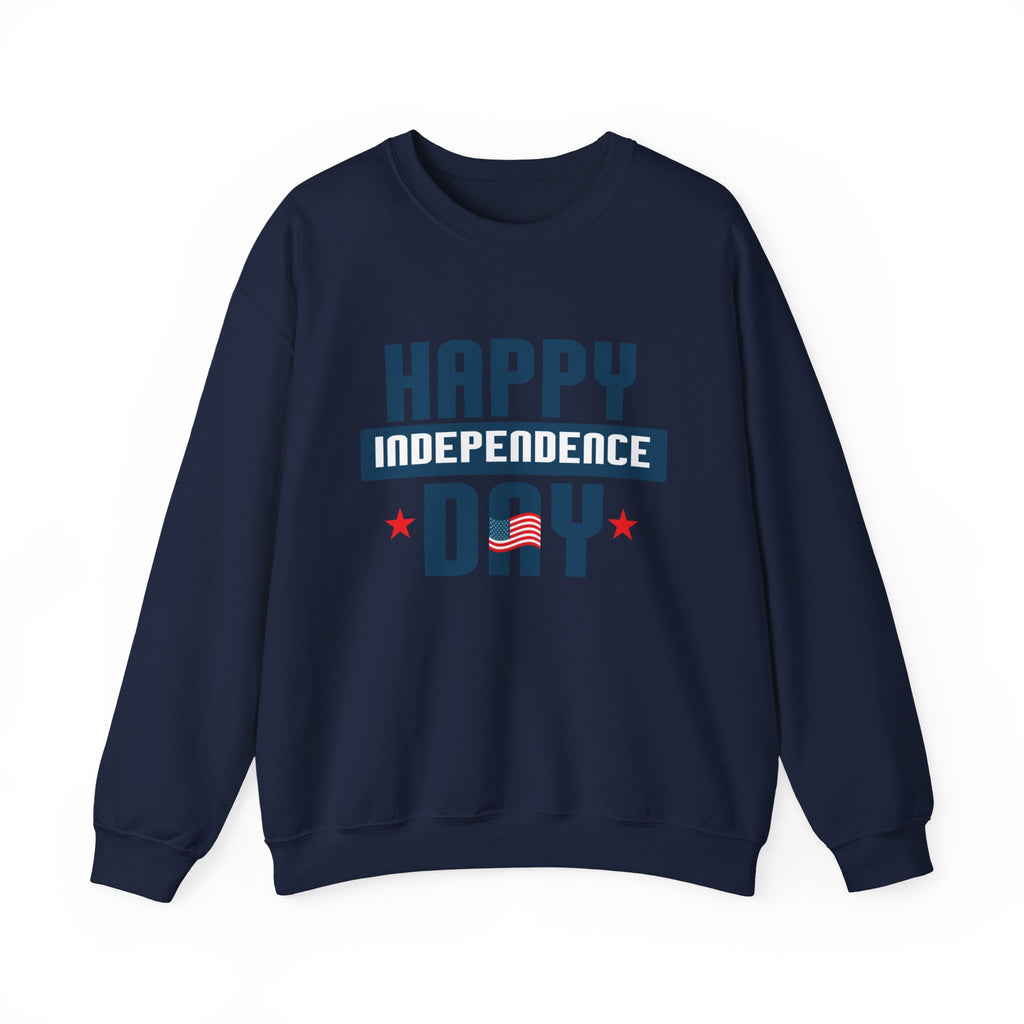 Happy Independence Day Blue | Crewneck Sweatshirt
