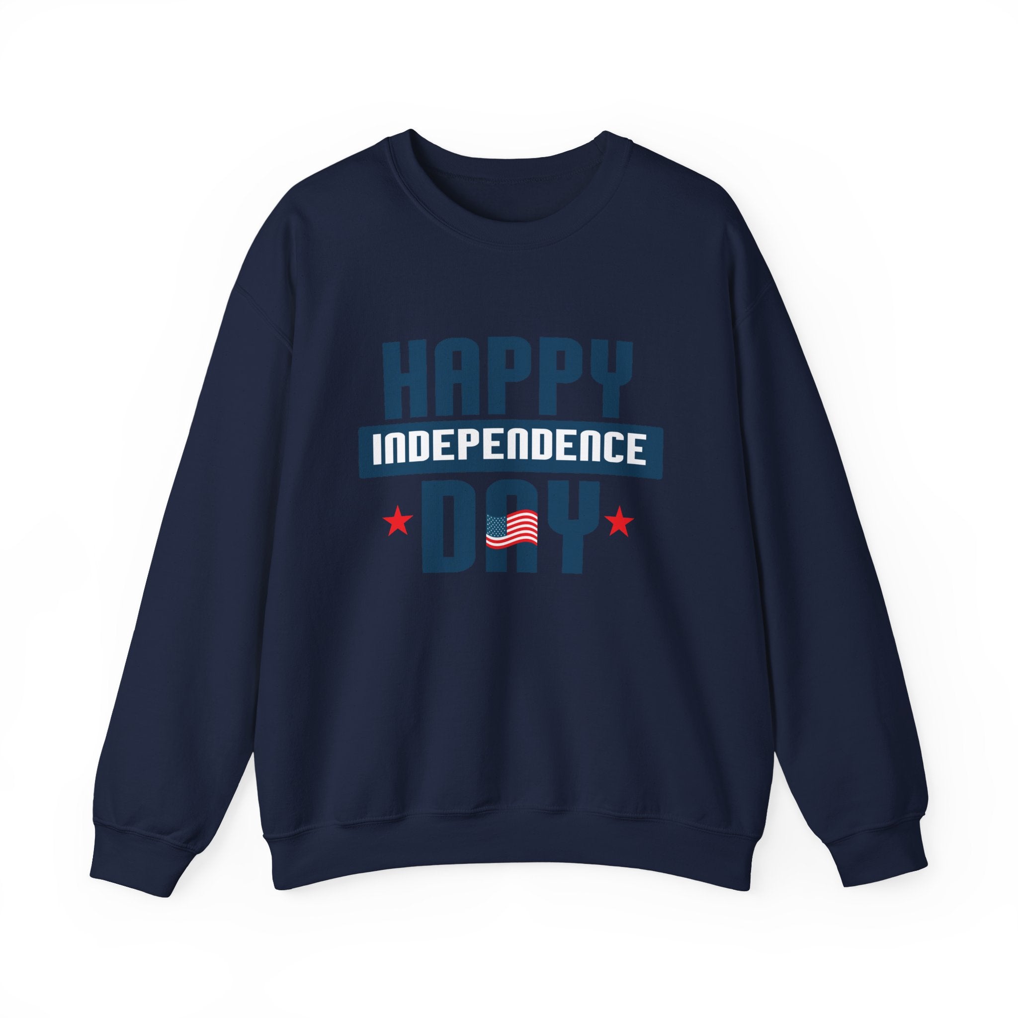 Happy Independence Day Blue | Crewneck Sweatshirt