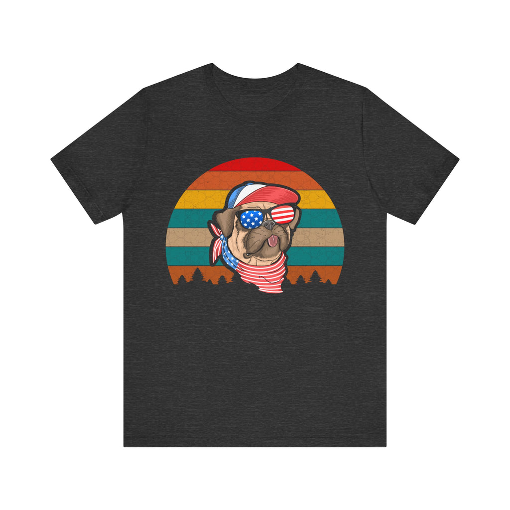 American Pug With Trees | Tee