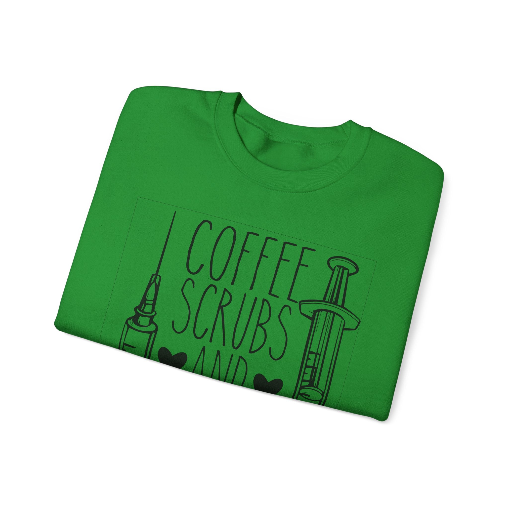 Coffee, Scrubs, and Rubber Gloves | Crewneck Sweatshirt