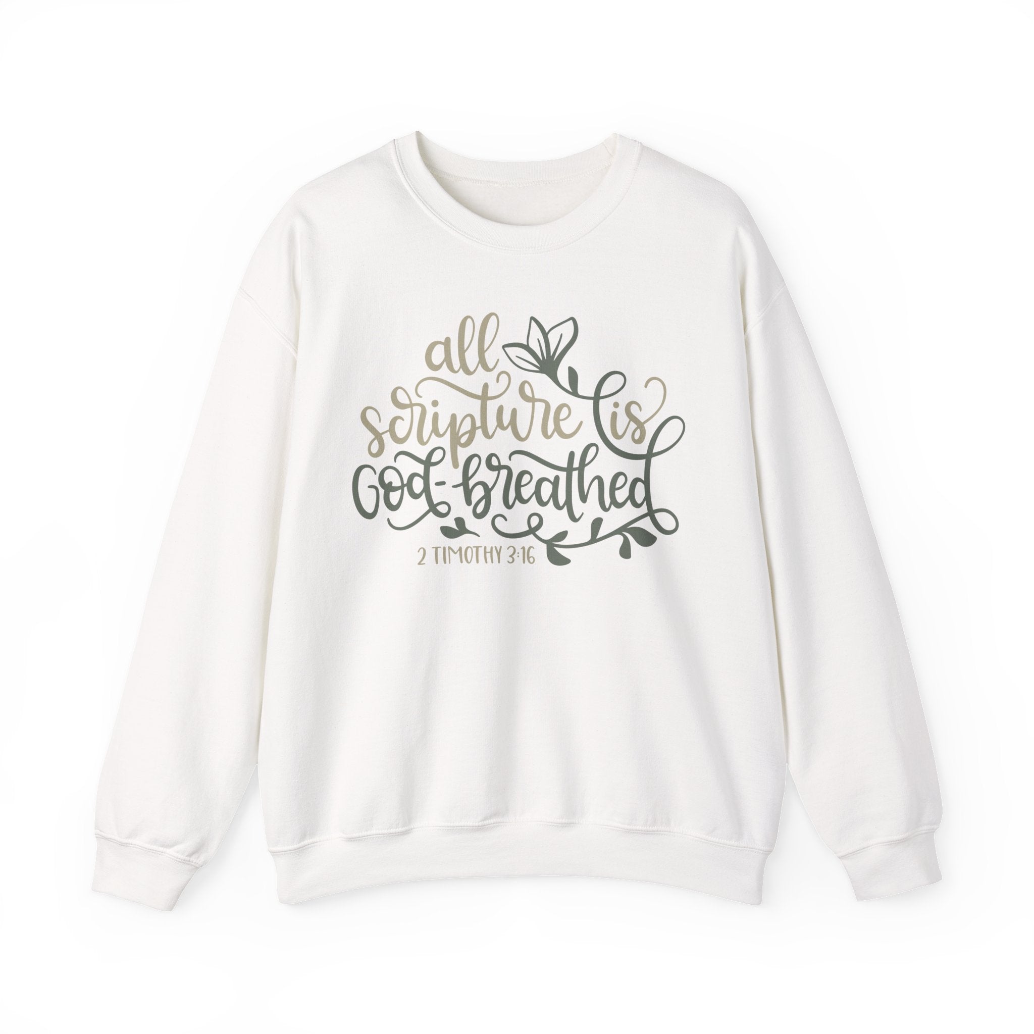 All Scripture Is God-Breathed - 2 Timothy 3:16 | Crewneck Sweatshirt