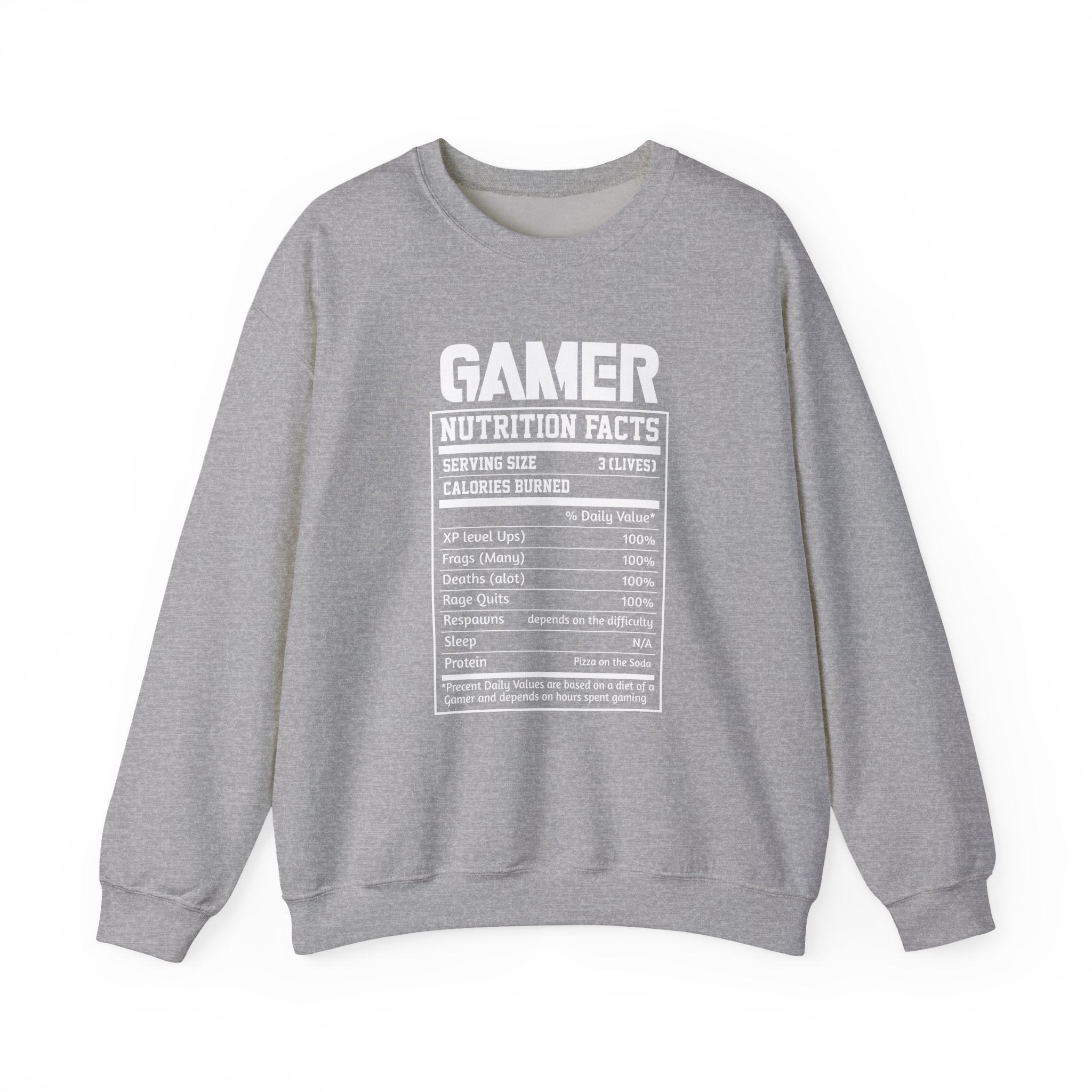 Gamer Nutrition Facts | Crewneck Sweatshirt