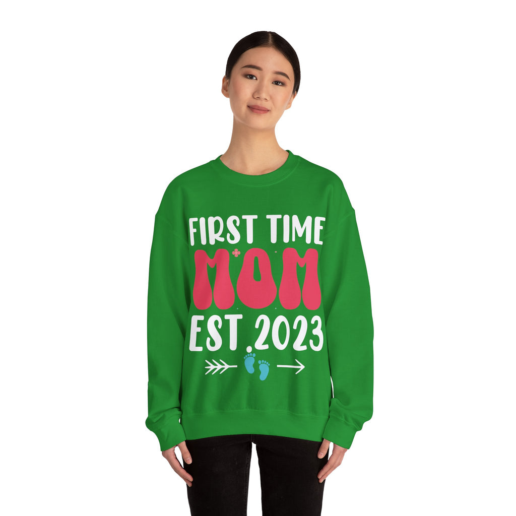 First Time Mom Est. 2023 | Crewneck Sweatshirt