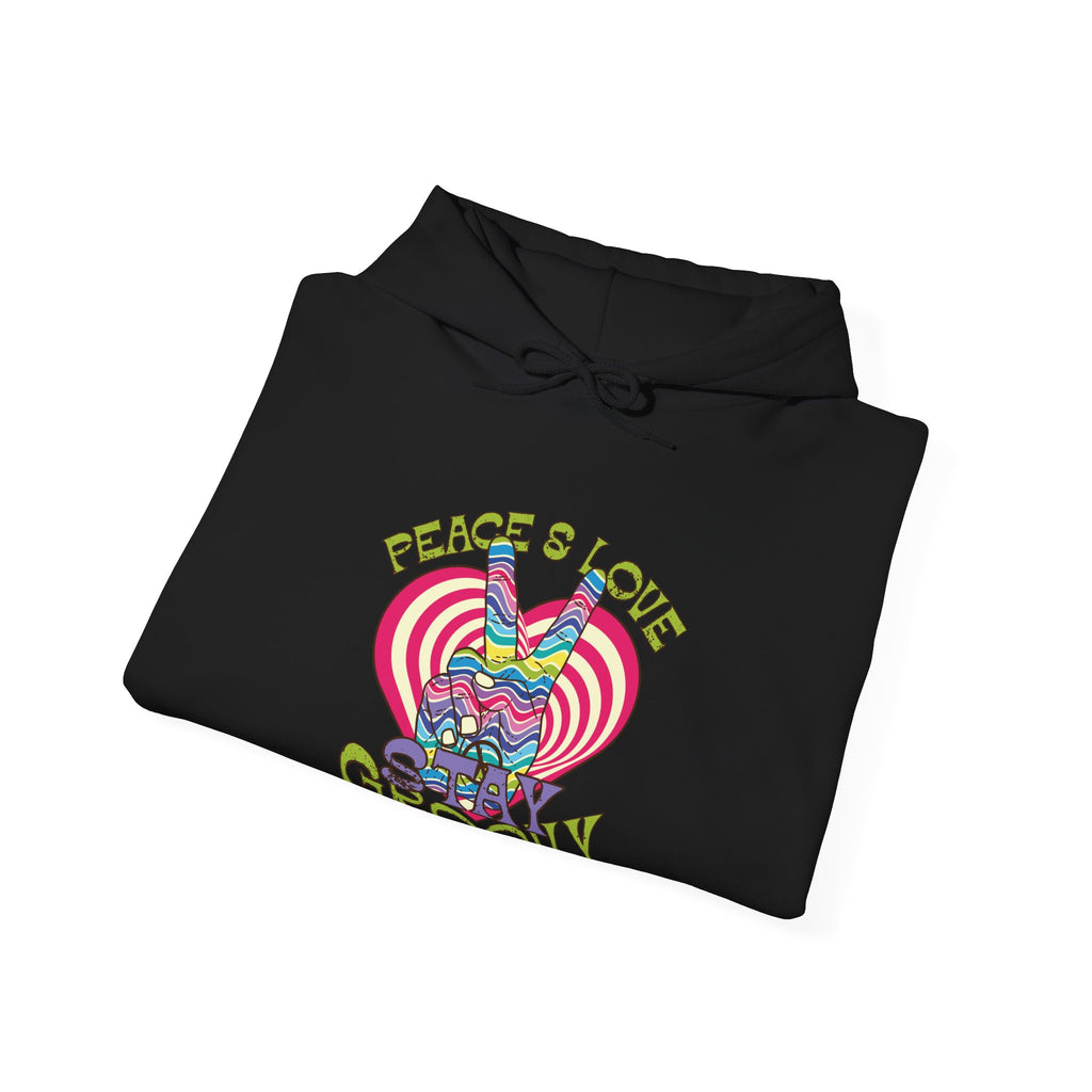 Peace and Love, Stay Groovy | Hoodie
