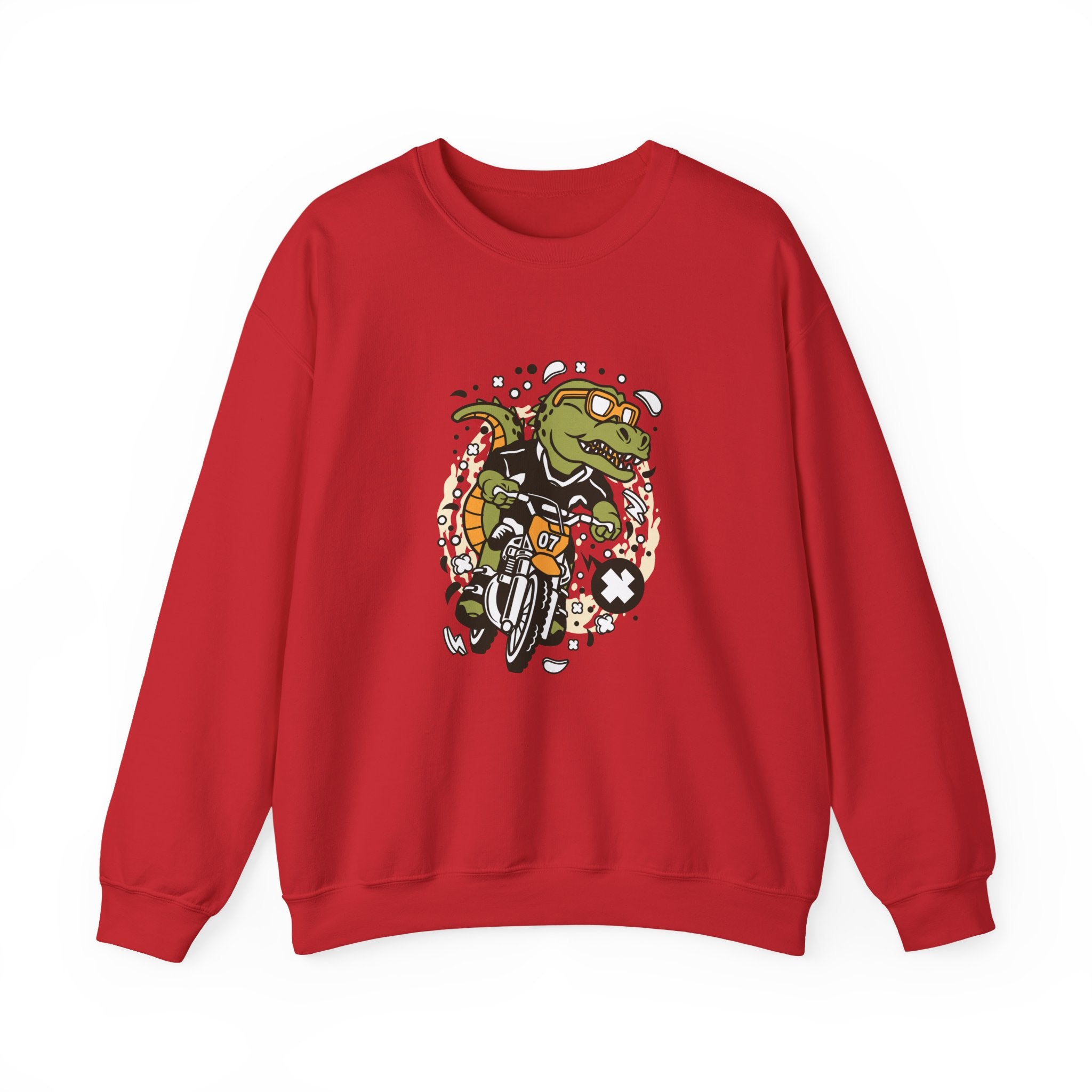 T-Rex Motocross Rider | Crewneck Sweatshirt