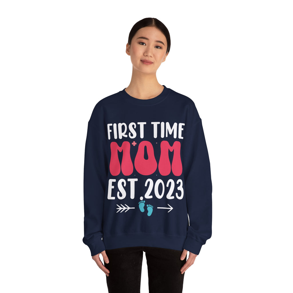 First Time Mom Est. 2023 | Crewneck Sweatshirt