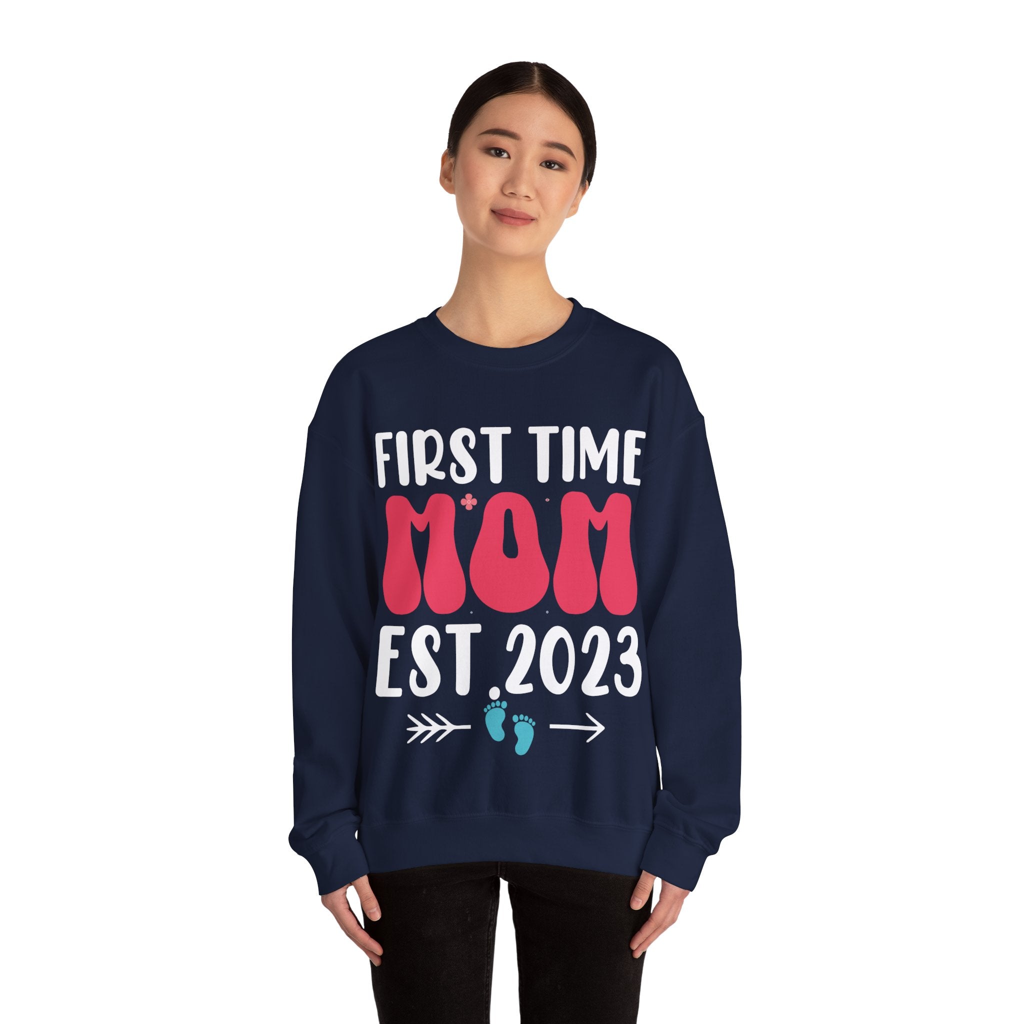 First Time Mom Est. 2023 | Crewneck Sweatshirt