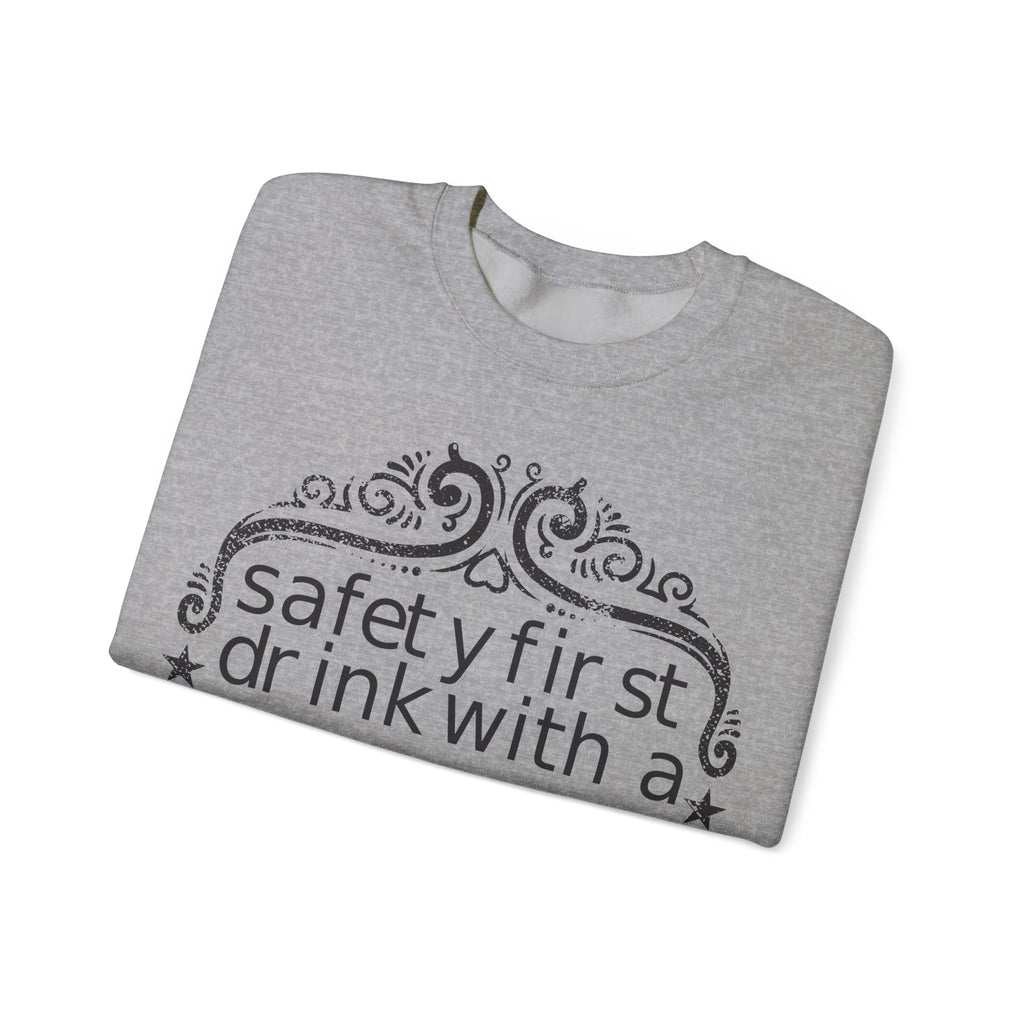 Safety First, Drink With a Nurse | Crewneck Sweatshirt