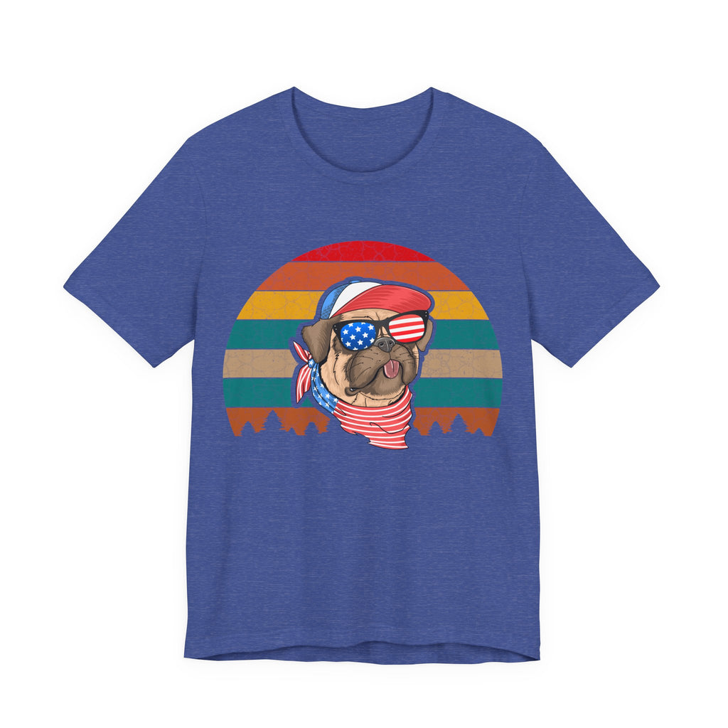 American Pug With Trees | Tee