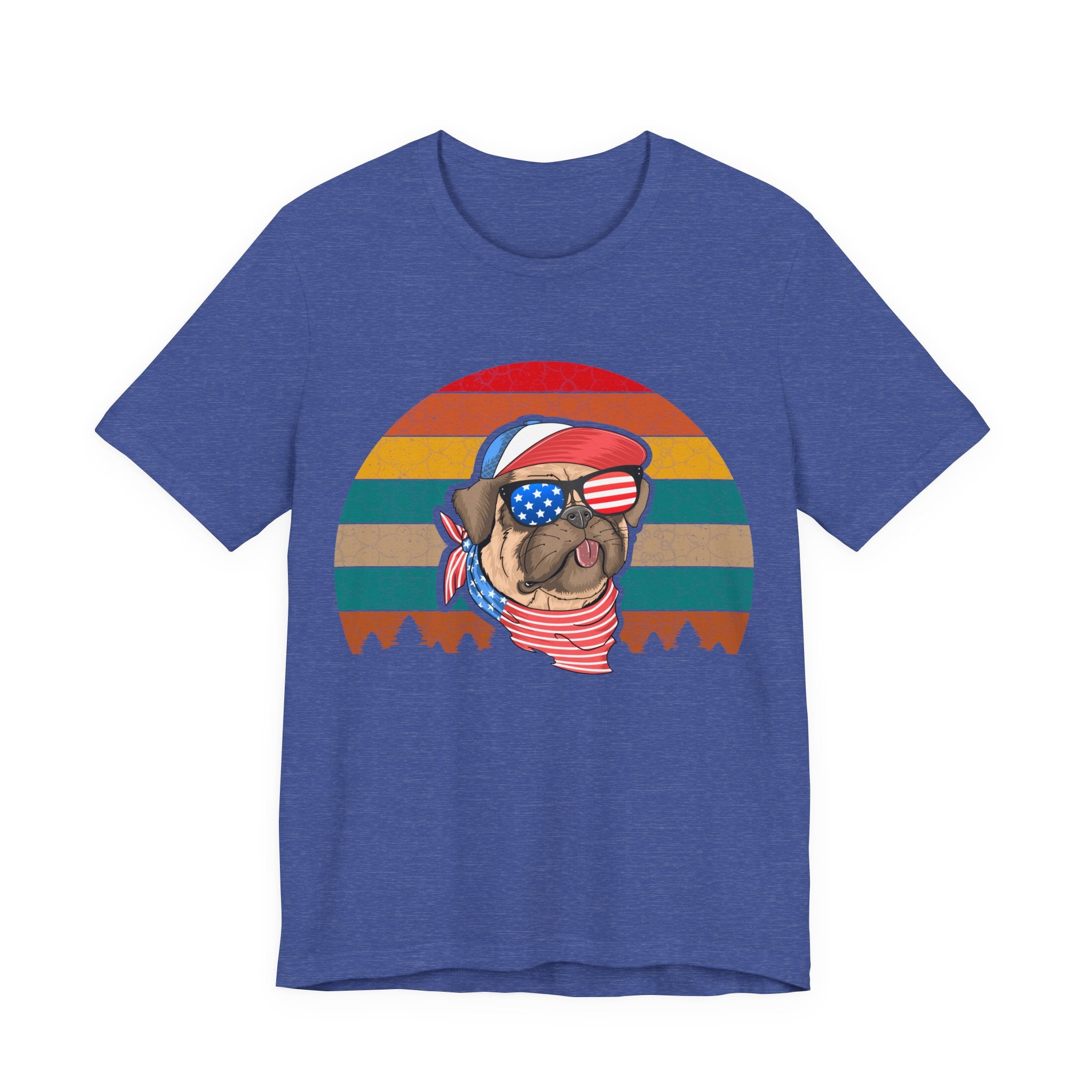 American Pug With Trees | Tee