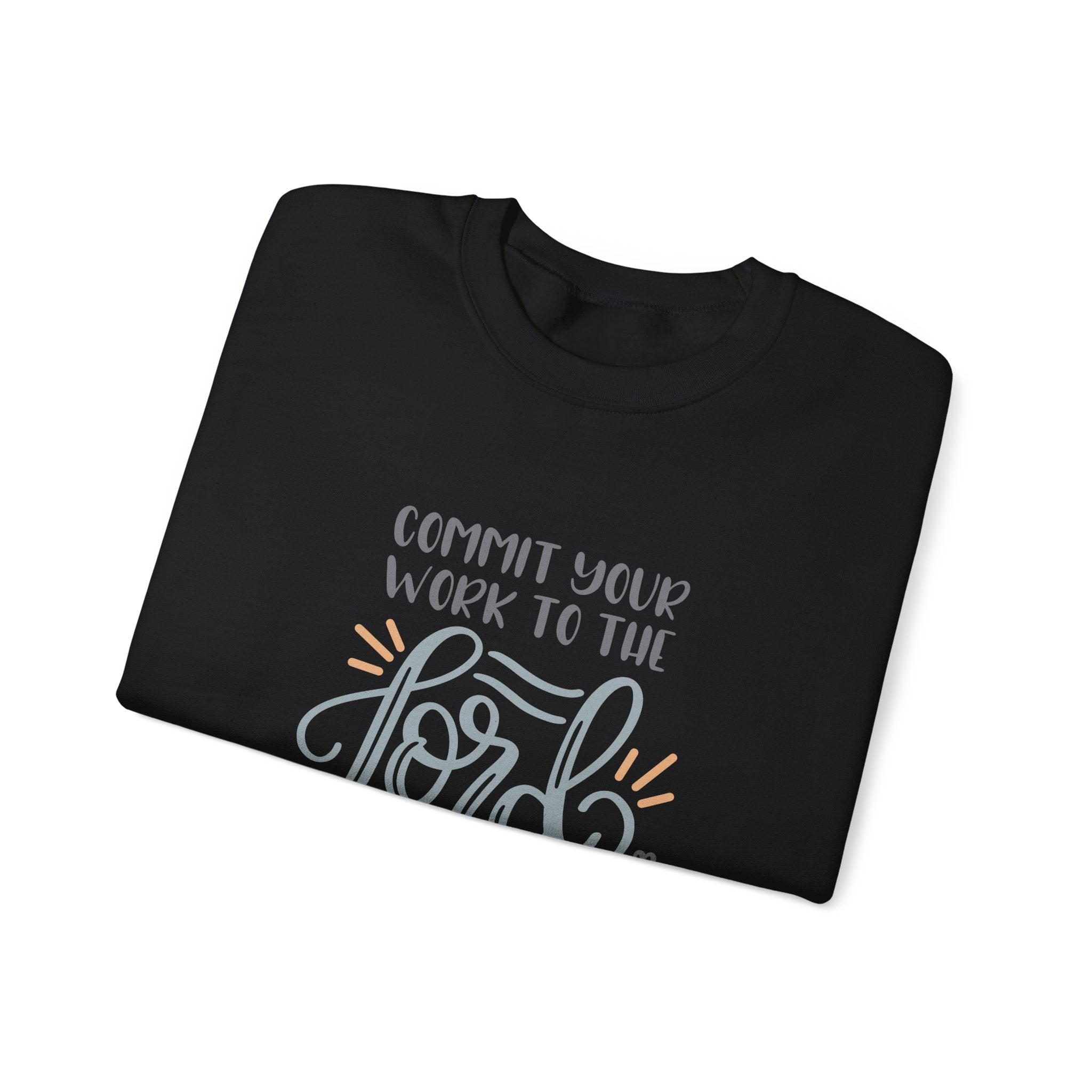 Commit Your Work to the Lord Proverbs 16:3 | Crewneck Sweatshirt