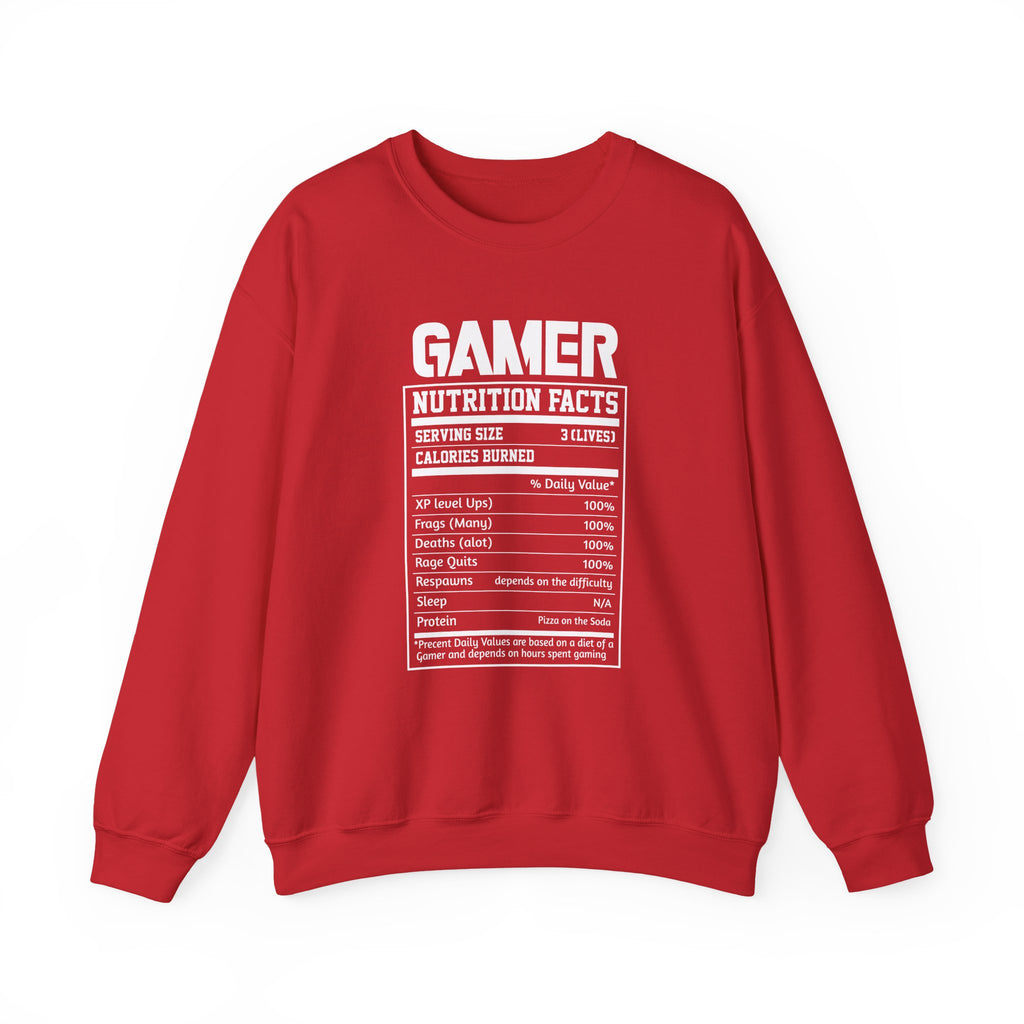 Gamer Nutrition Facts | Crewneck Sweatshirt