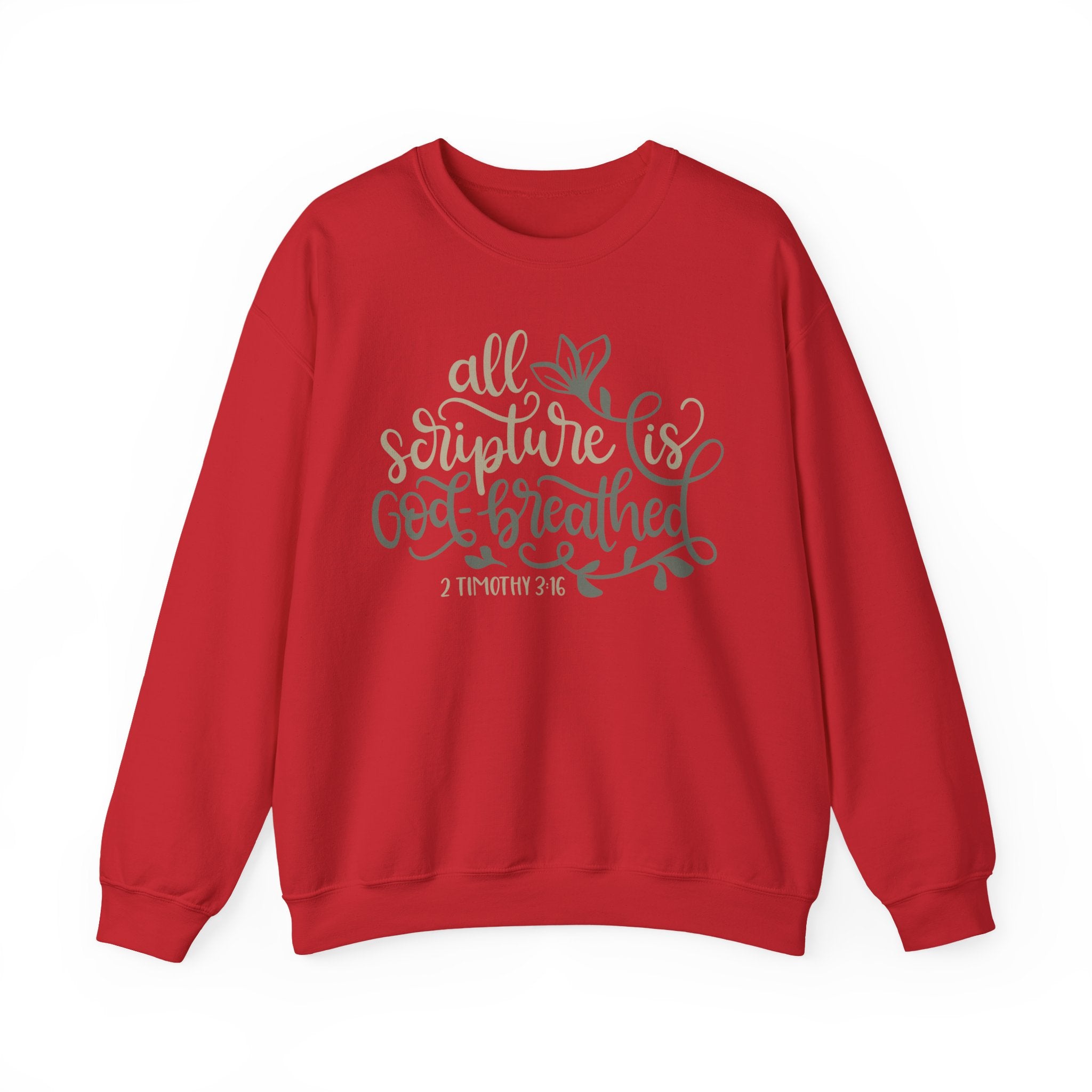 All Scripture Is God-Breathed - 2 Timothy 3:16 | Crewneck Sweatshirt