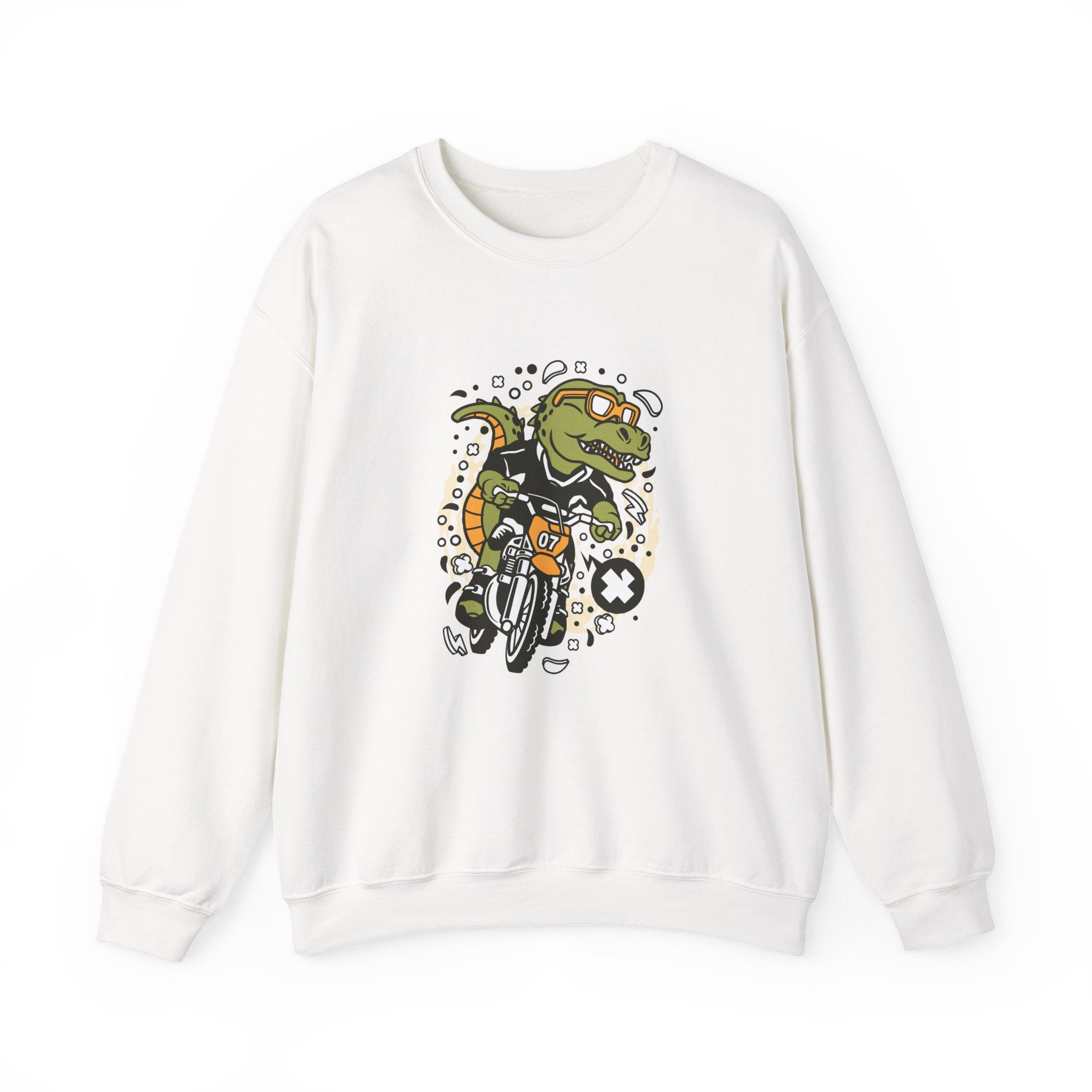 T-Rex Motocross Rider | Crewneck Sweatshirt