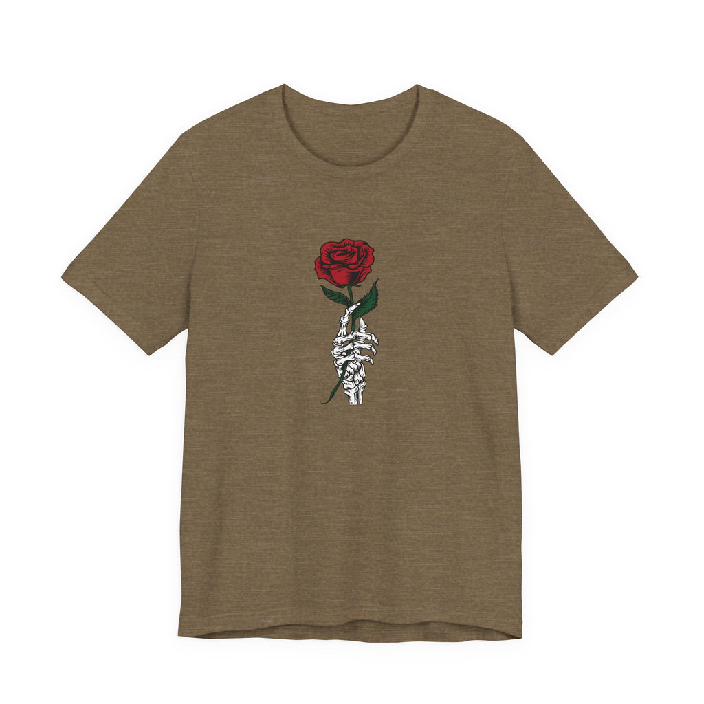 Rose in Skeleton Hand | Tee