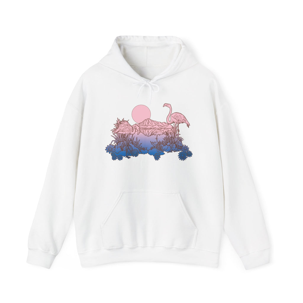 Flamingos in Sunset | Hoodie