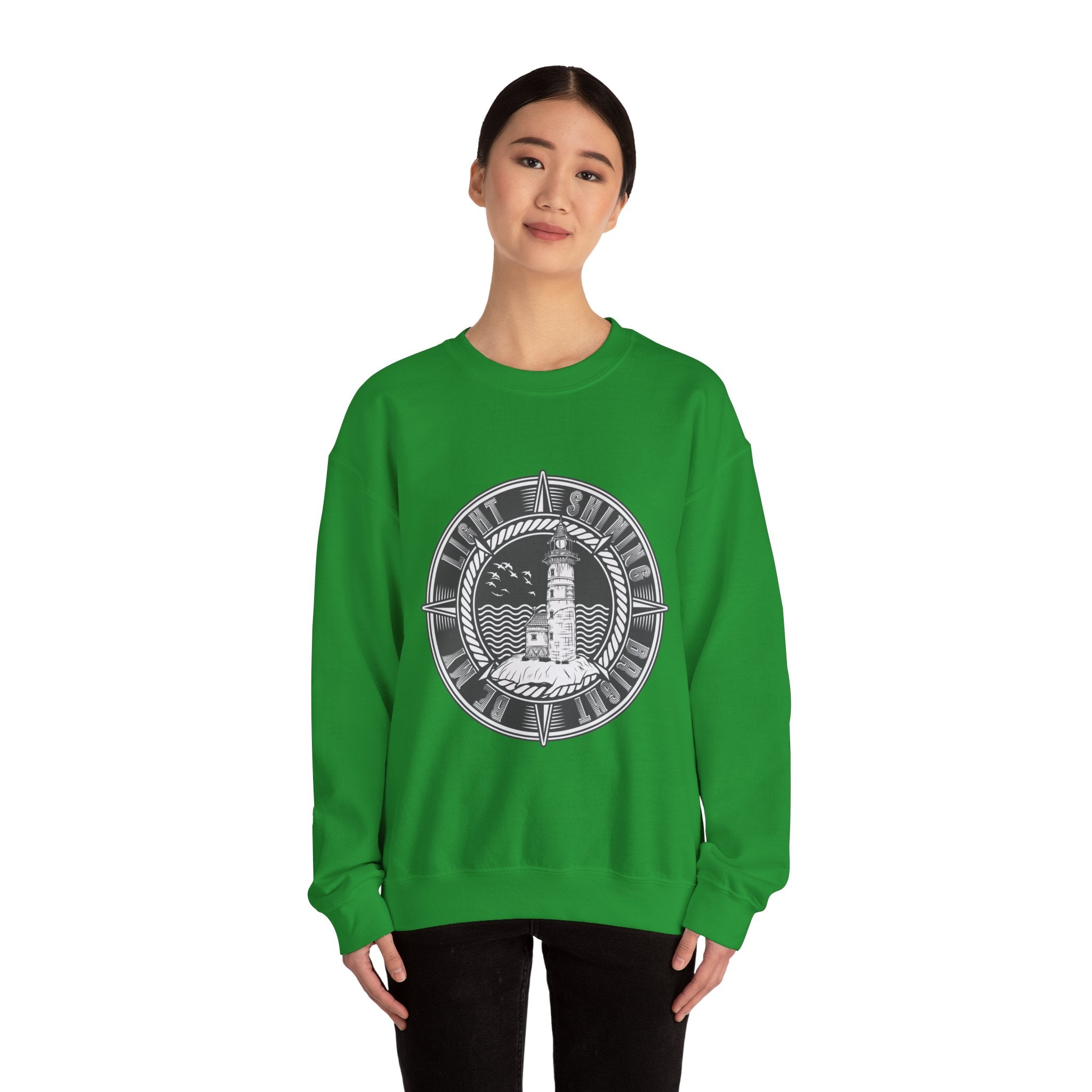 Be My Light Shining Bright Lighthouse | Crewneck Sweatshirt