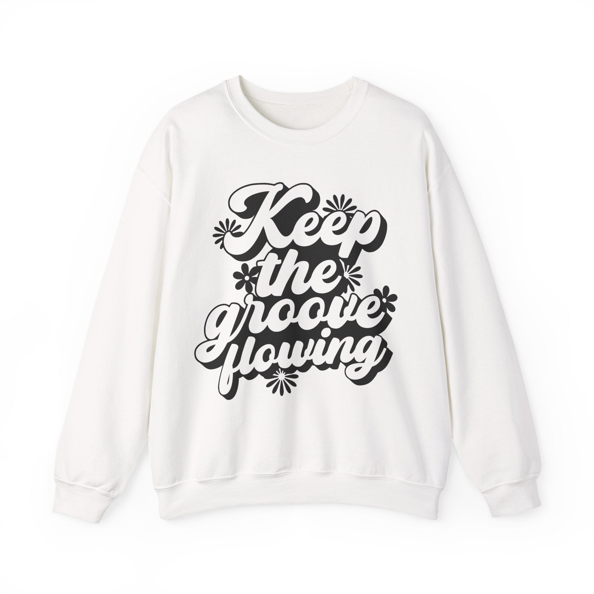 Keep the Groove Flowing Flowers | Crewneck Sweatshirt