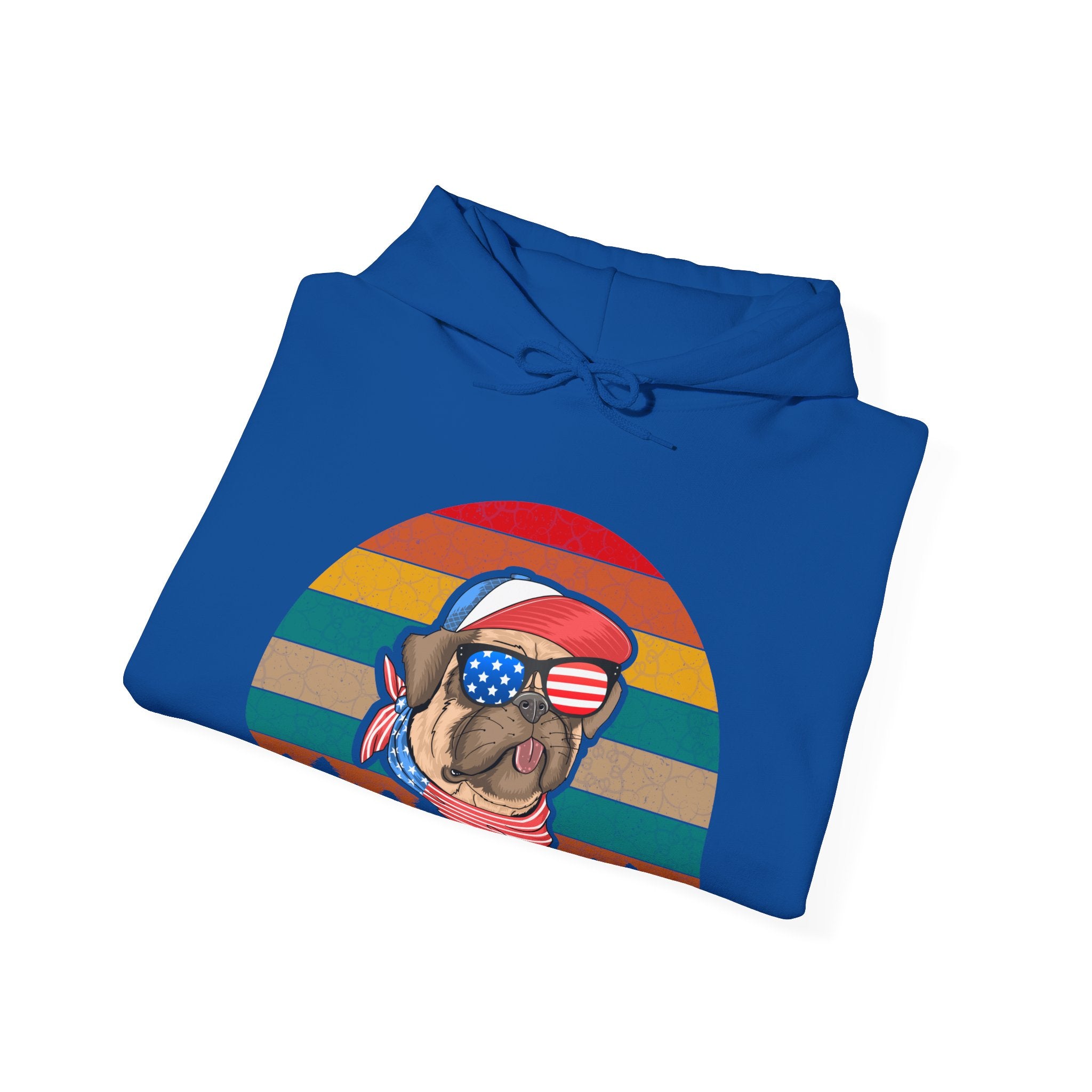 American Pug With Trees | Hoodie