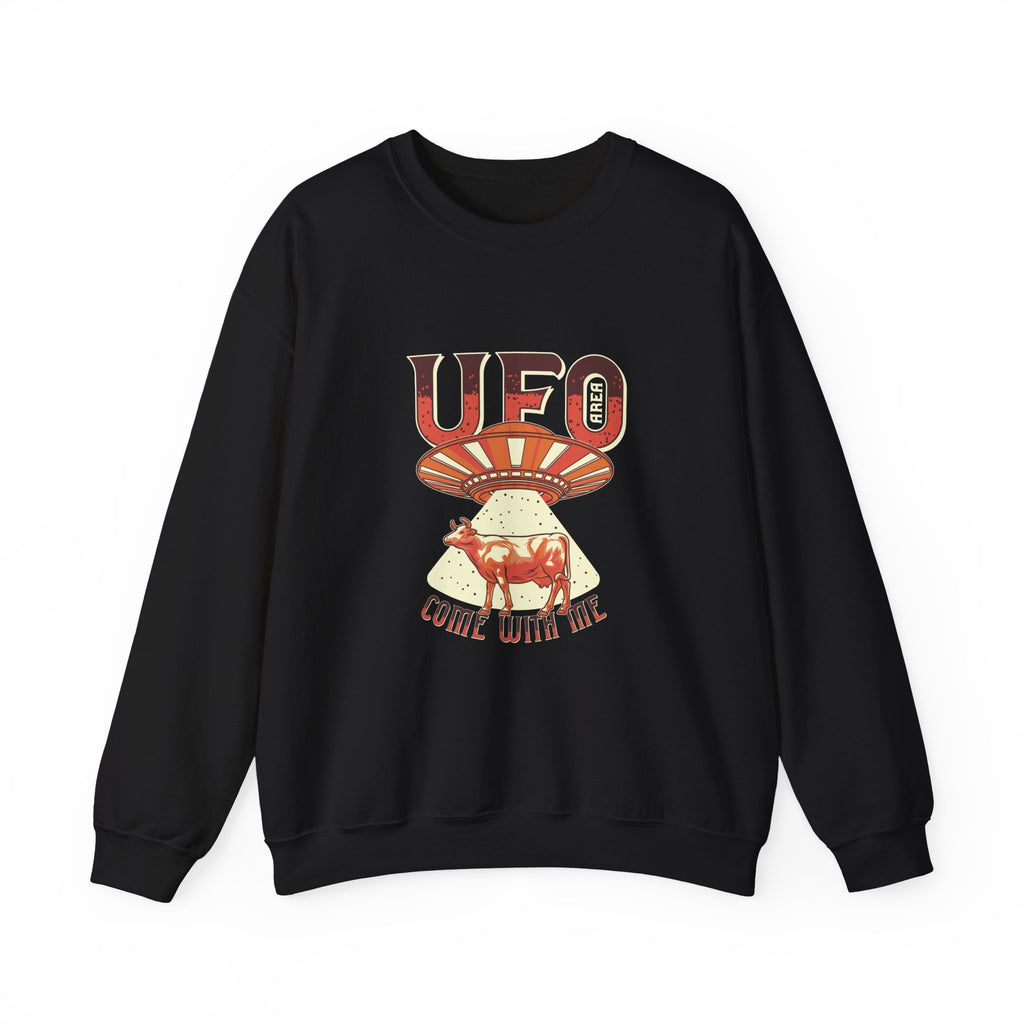 UFO Come With Me Cow | Crewneck Sweatshirt
