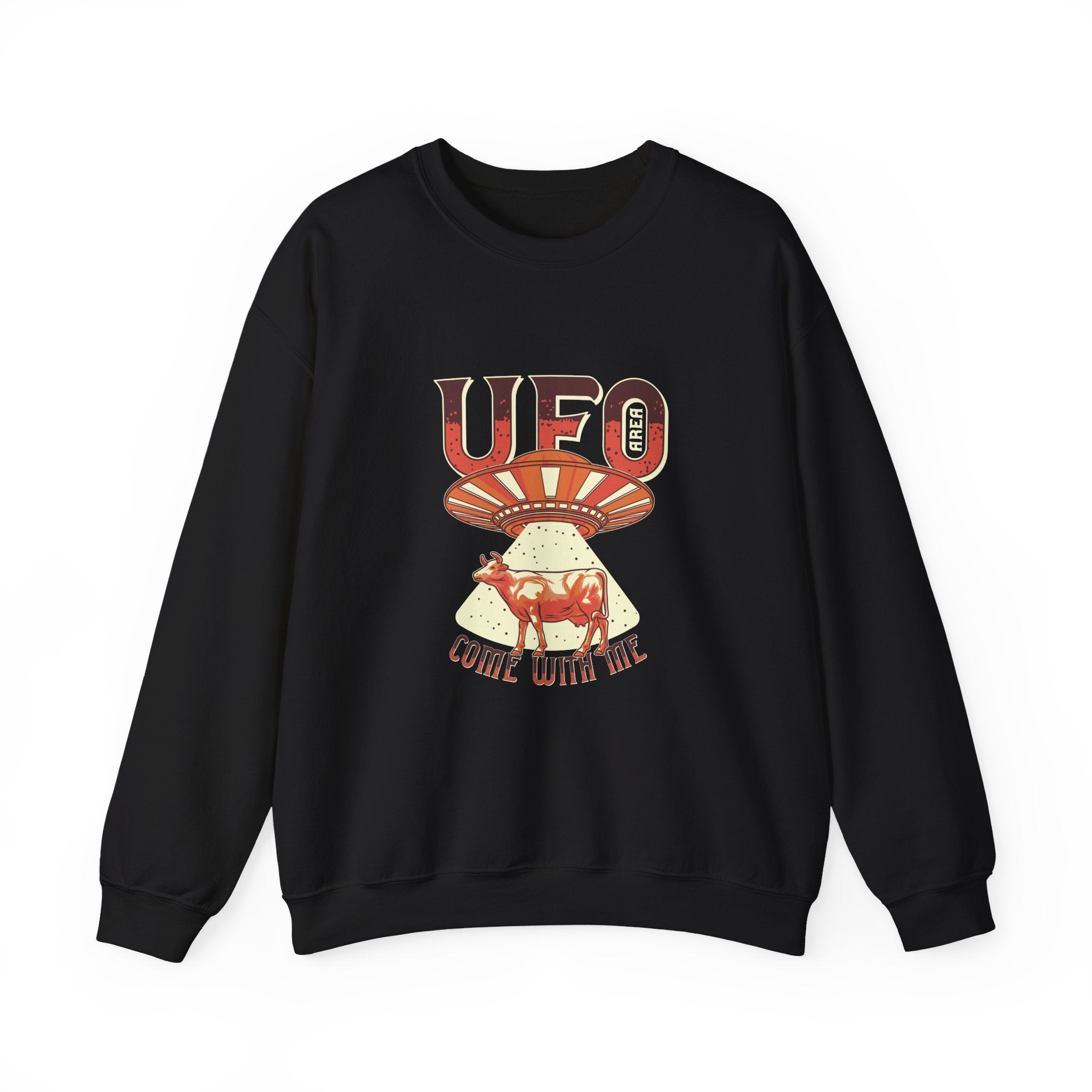 UFO Come With Me Cow | Crewneck Sweatshirt