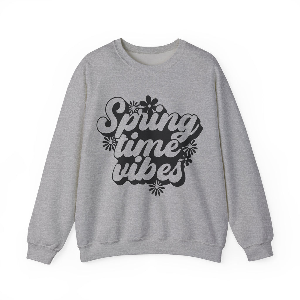 Springtime Vibes Flowers | Crewneck Sweatshirt