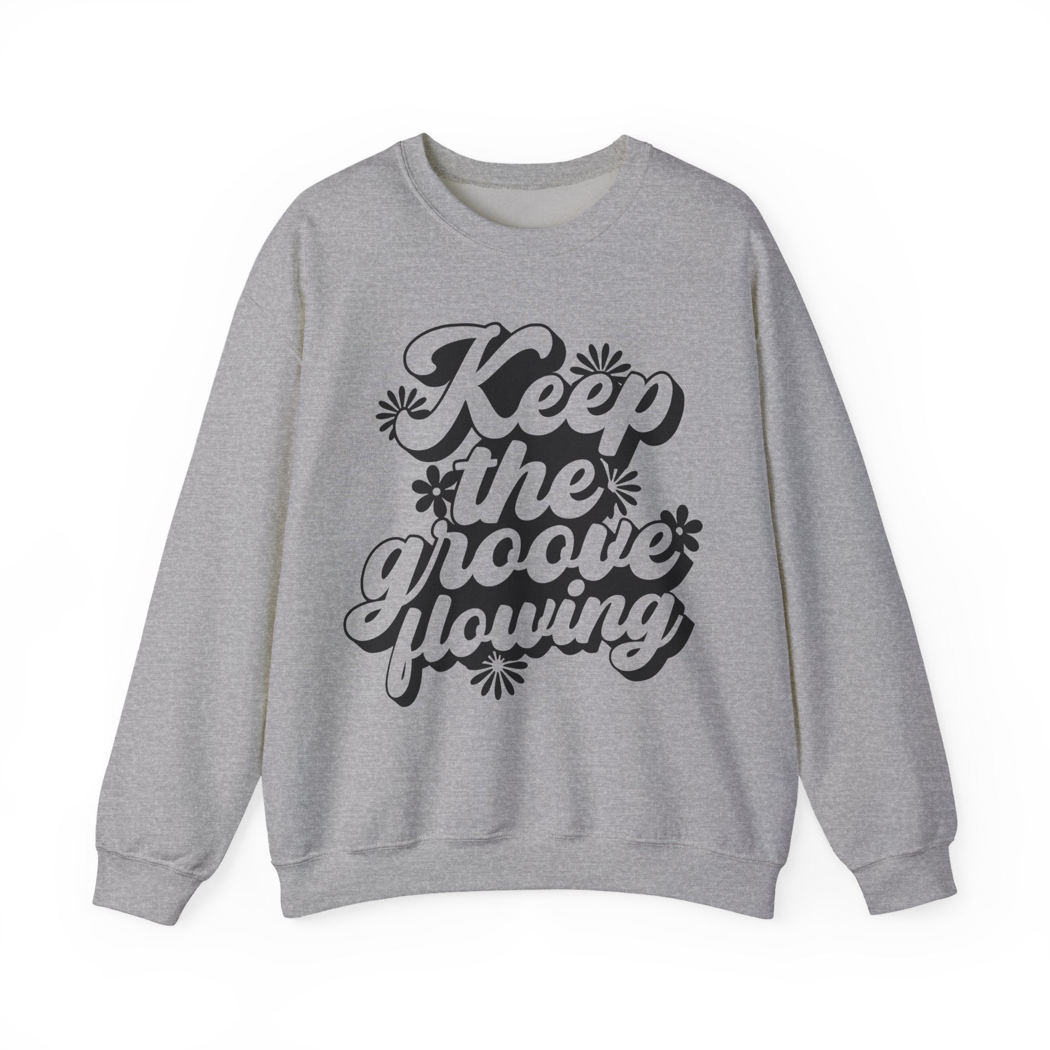 Keep the Groove Flowing Flowers | Crewneck Sweatshirt