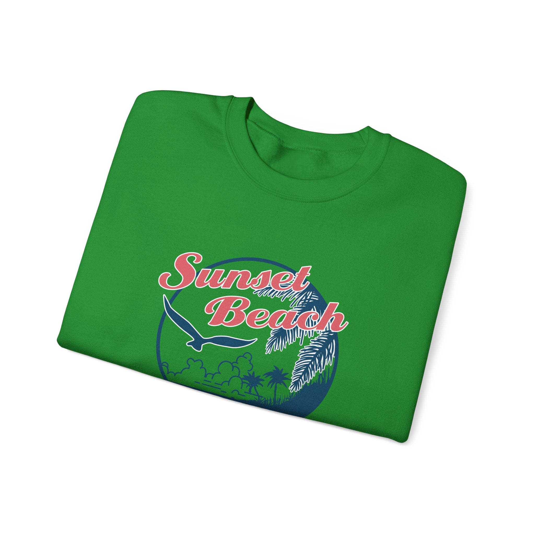 Sunset Beach, Birds and Ocean | Crewneck Sweatshirt