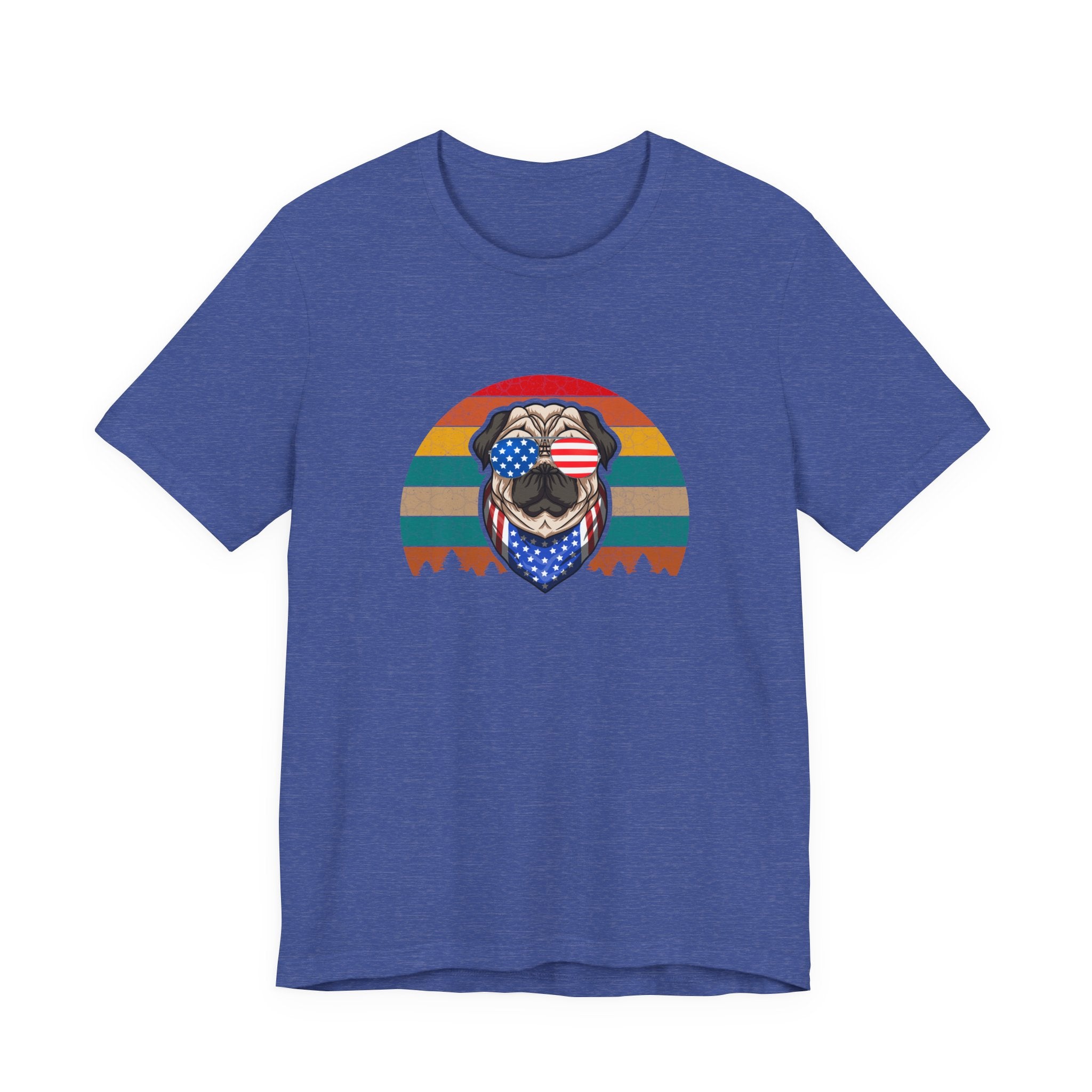 Pug With Trees 4th of July | Tee