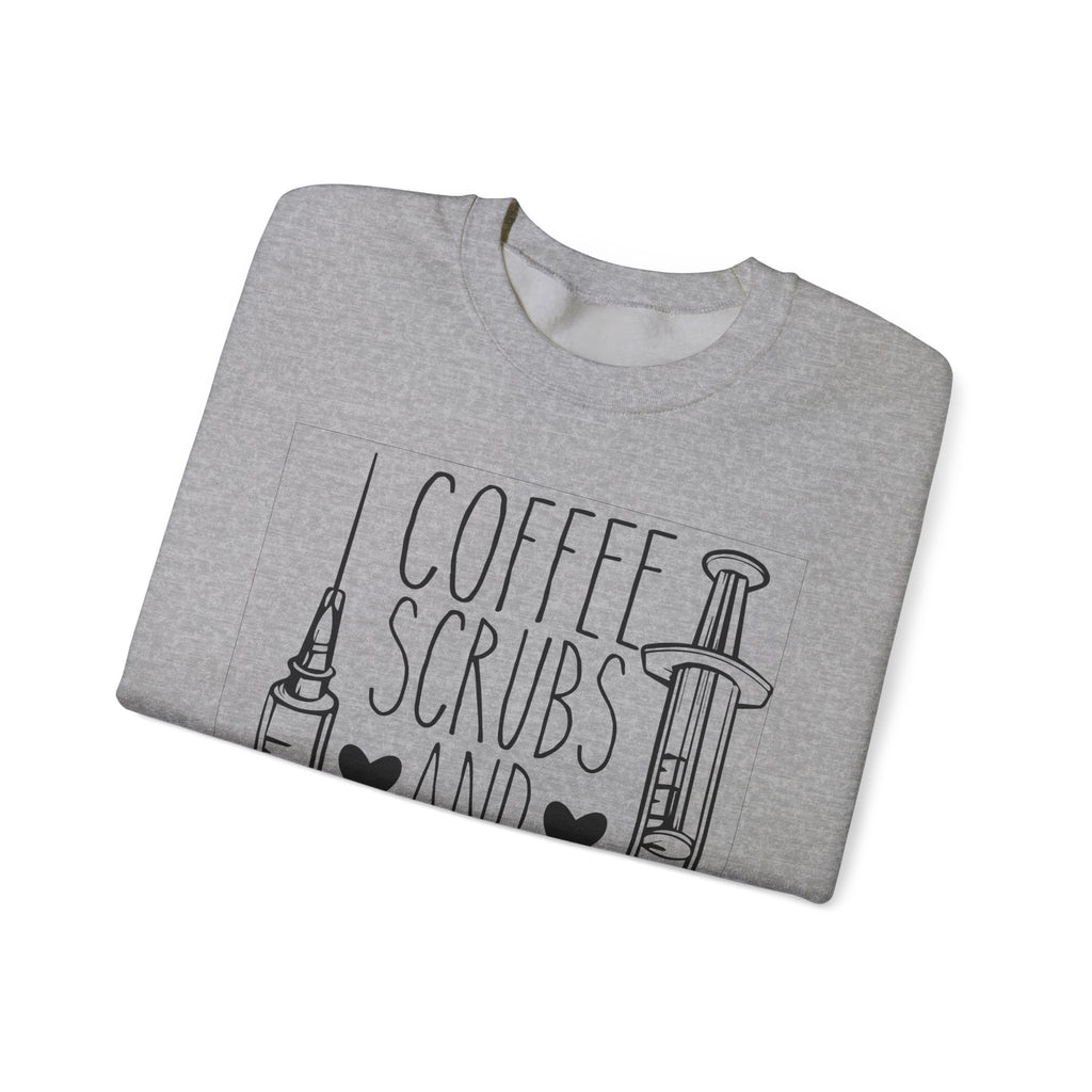 Coffee, Scrubs, and Rubber Gloves | Crewneck Sweatshirt