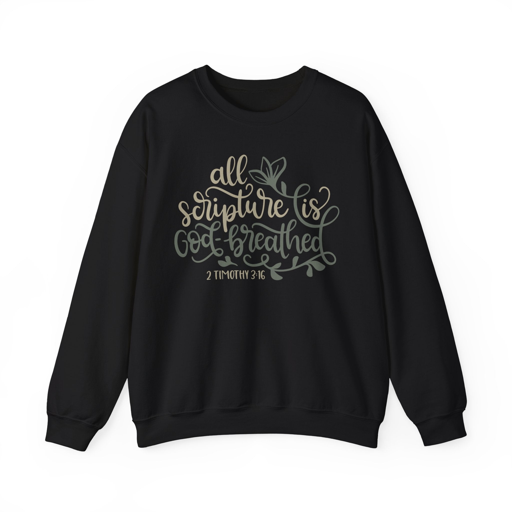 All Scripture Is God-Breathed - 2 Timothy 3:16 | Crewneck Sweatshirt