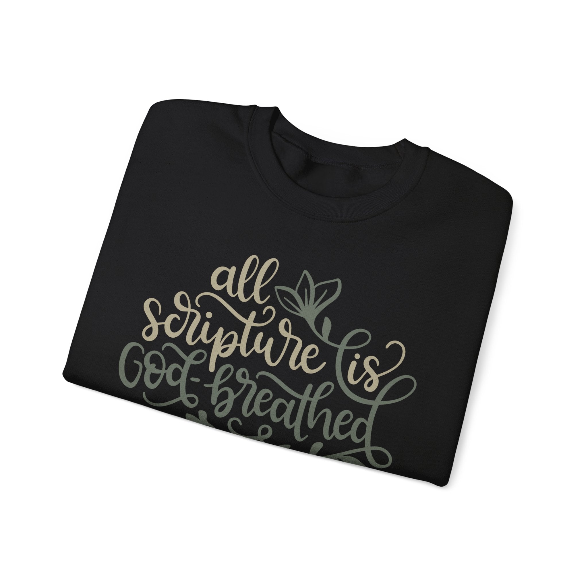All Scripture Is God-Breathed - 2 Timothy 3:16 | Crewneck Sweatshirt