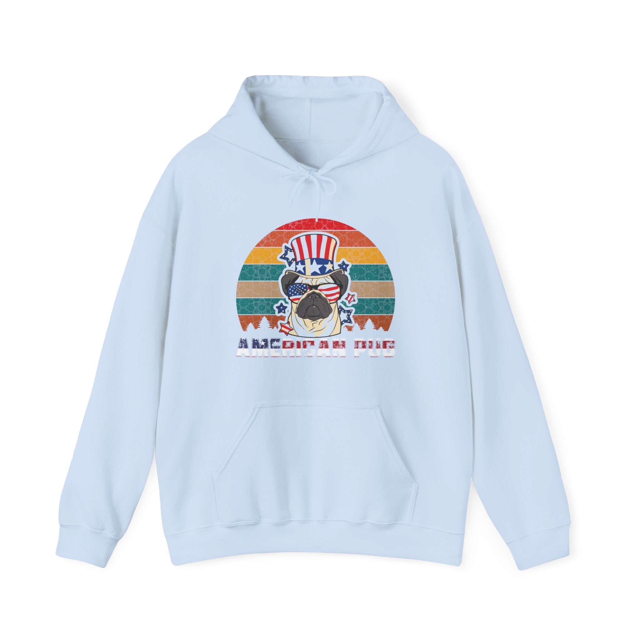 American White Pug Dog | Hoodie