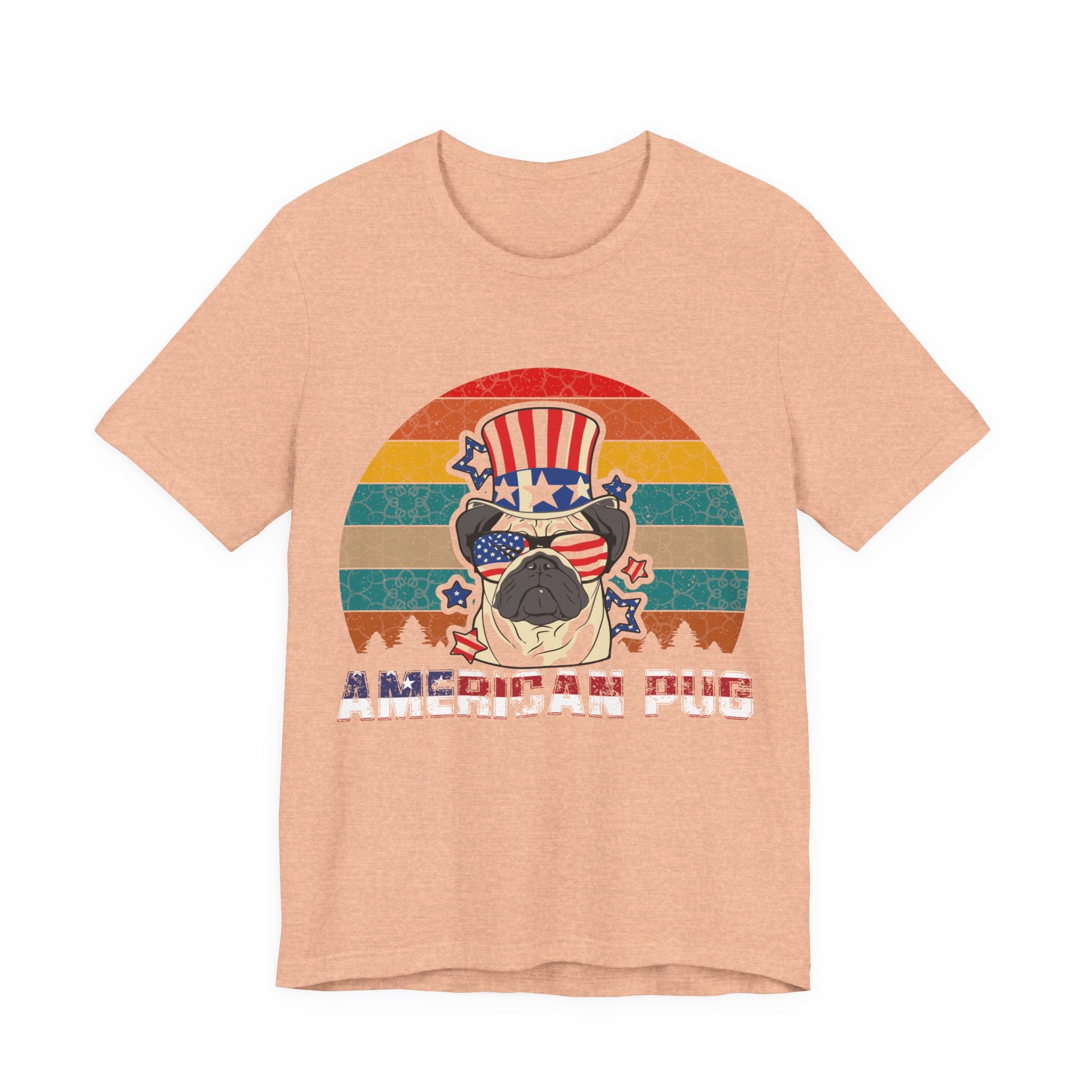 American White Pug Dog | Tee