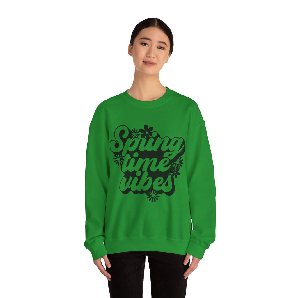 Springtime Vibes Flowers | Crewneck Sweatshirt