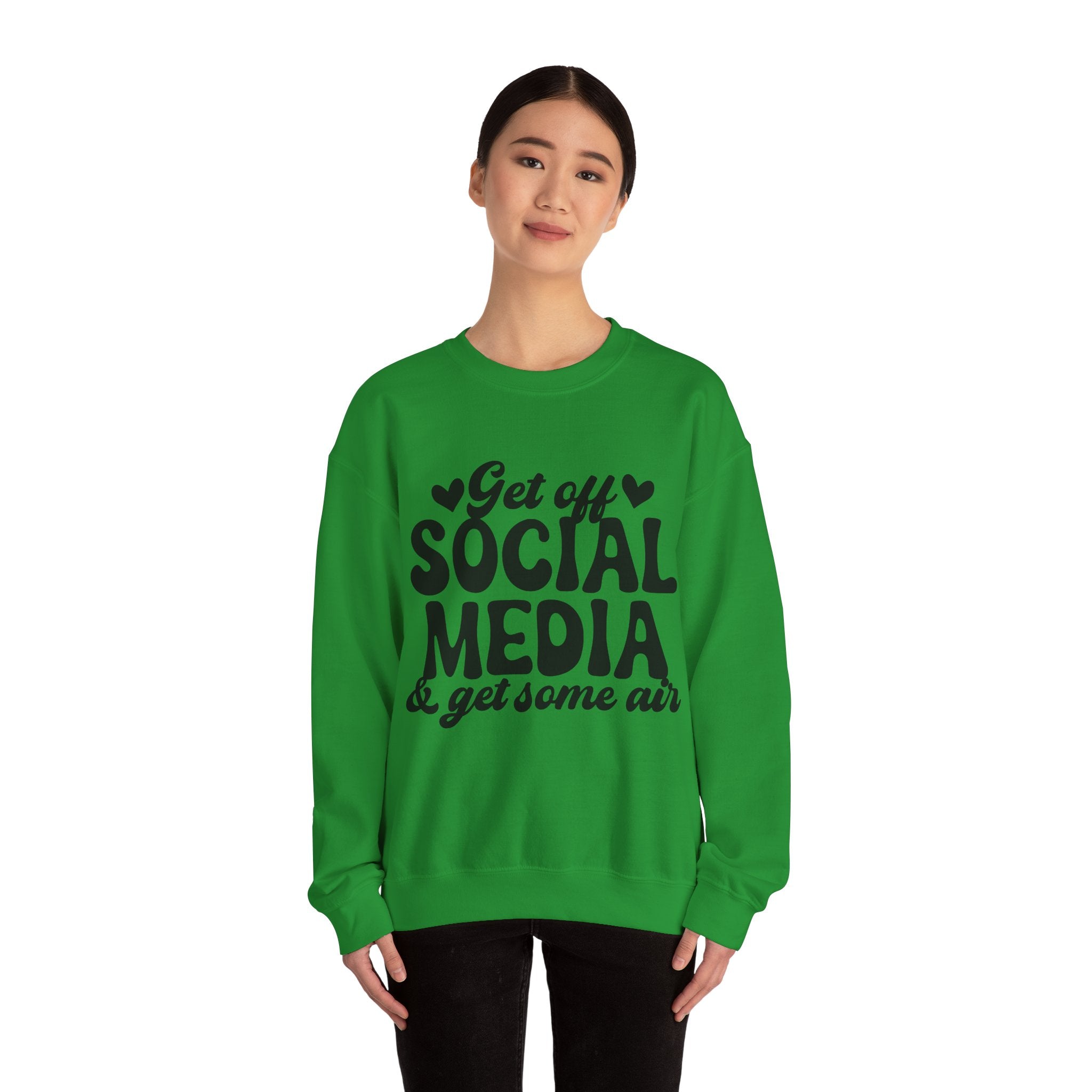 Get Off Social Media and Get Some Air | Crewneck Sweatshirt