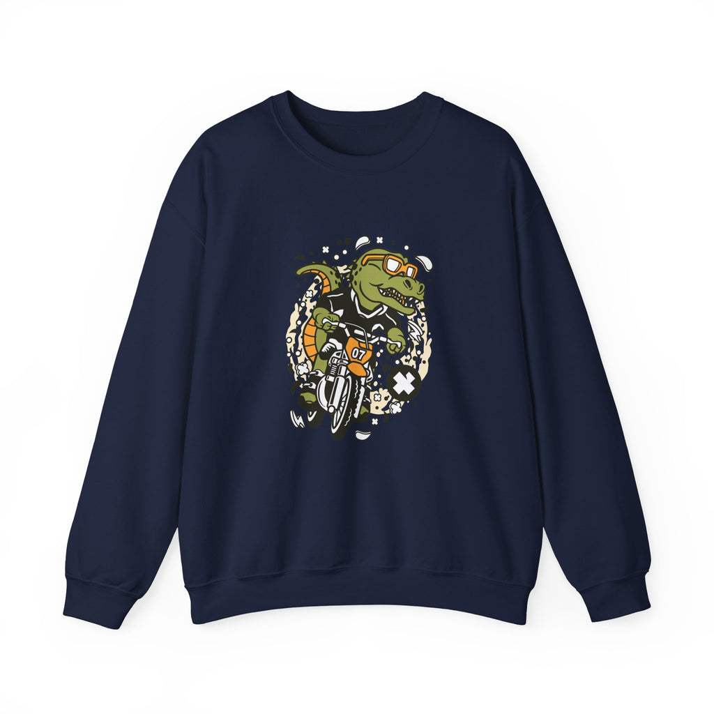 T-Rex Motocross Rider | Crewneck Sweatshirt