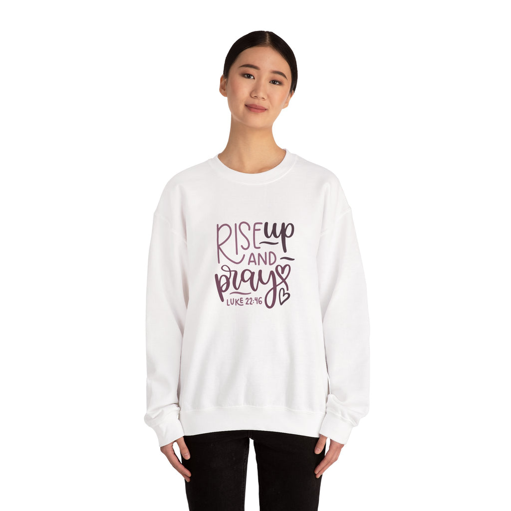 Rise Up and Pray, Luke 22:46 | Crewneck Sweatshirt