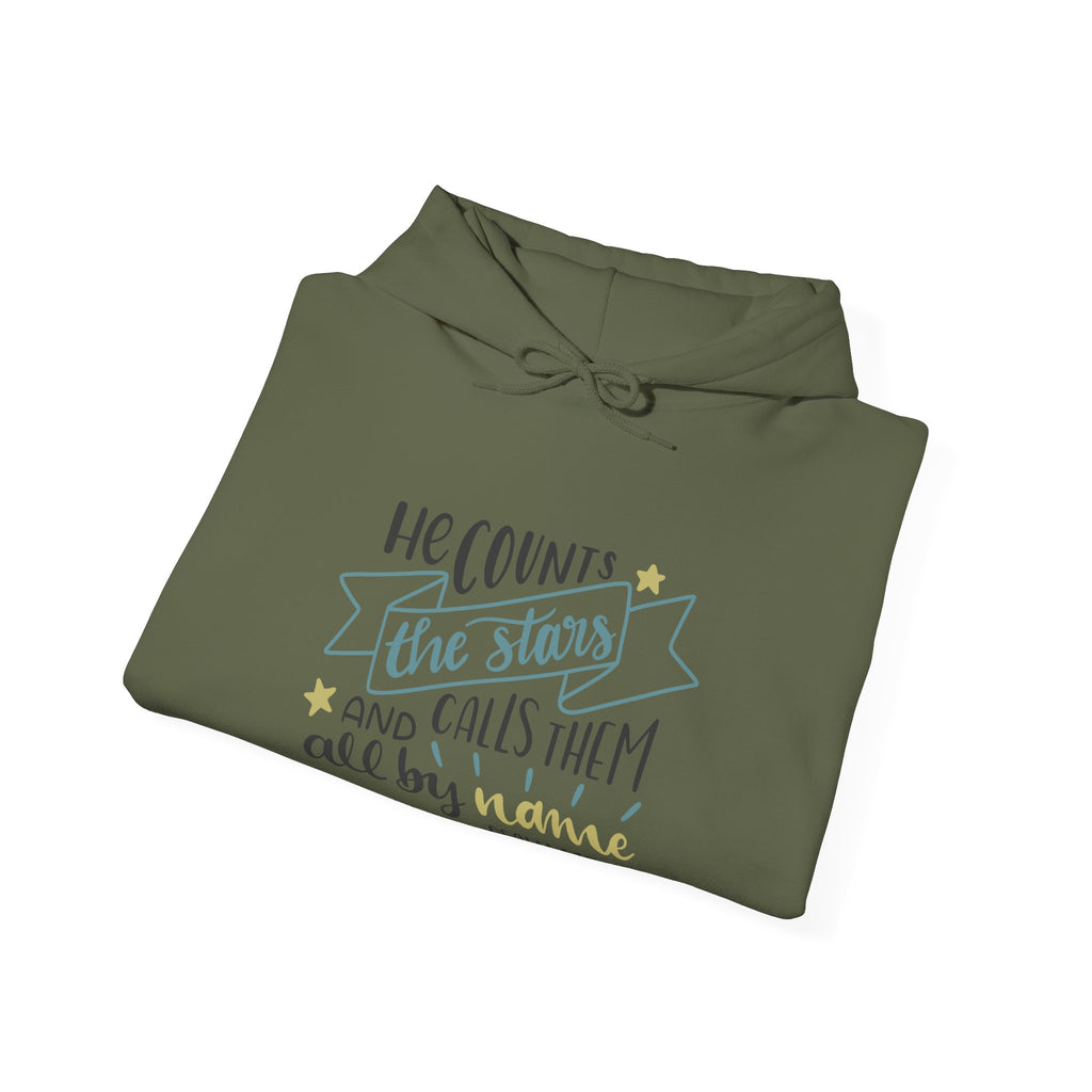 He Counts the Stars and Calls Them All by Name Psalm 147:4 | Hoodie