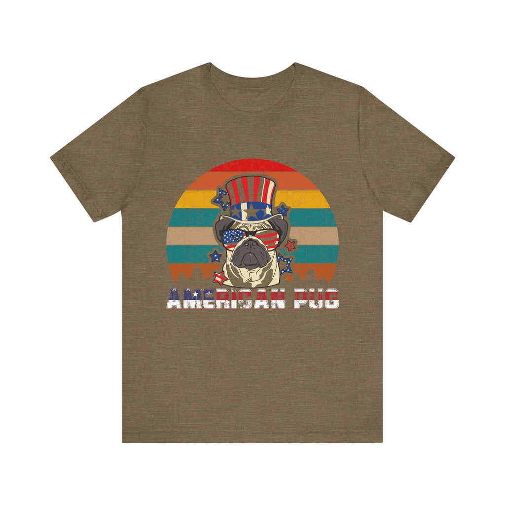 American White Pug Dog | Tee