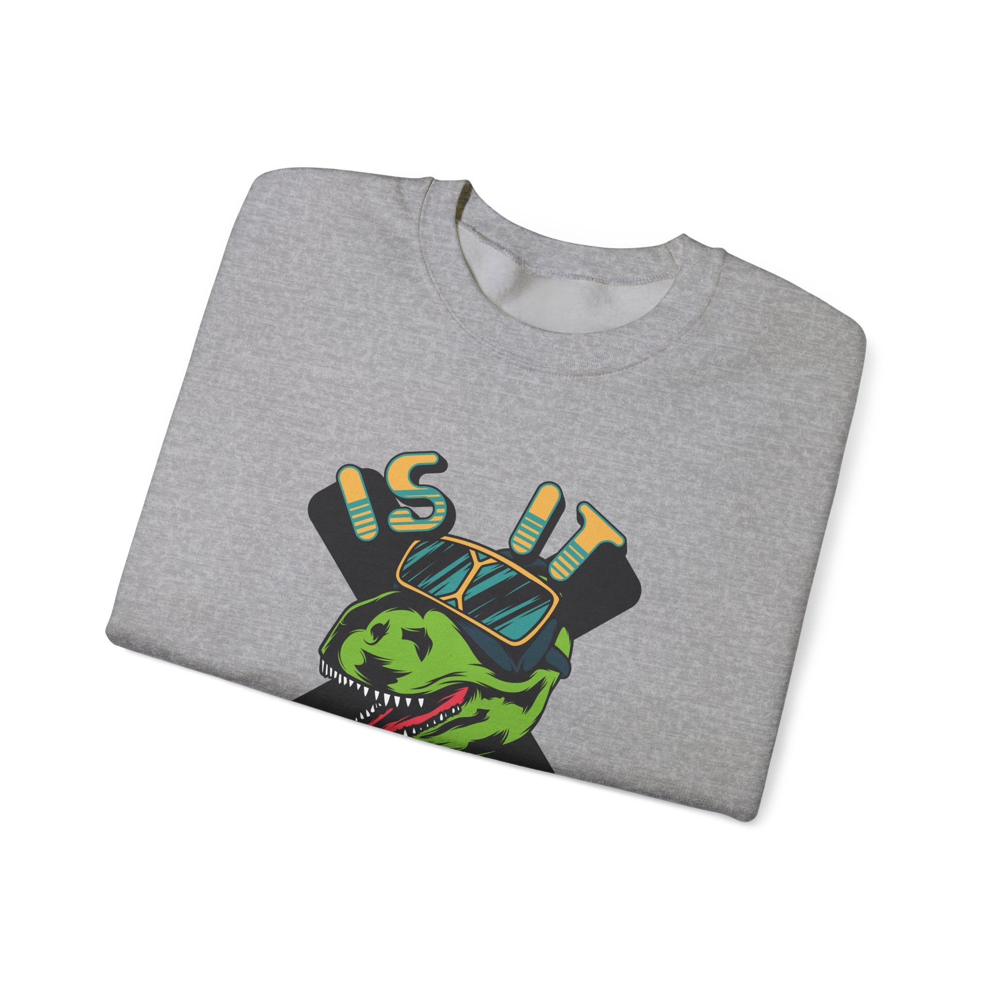 Is It Real? T-Rex in AR Headset | Crewneck Sweatshirt