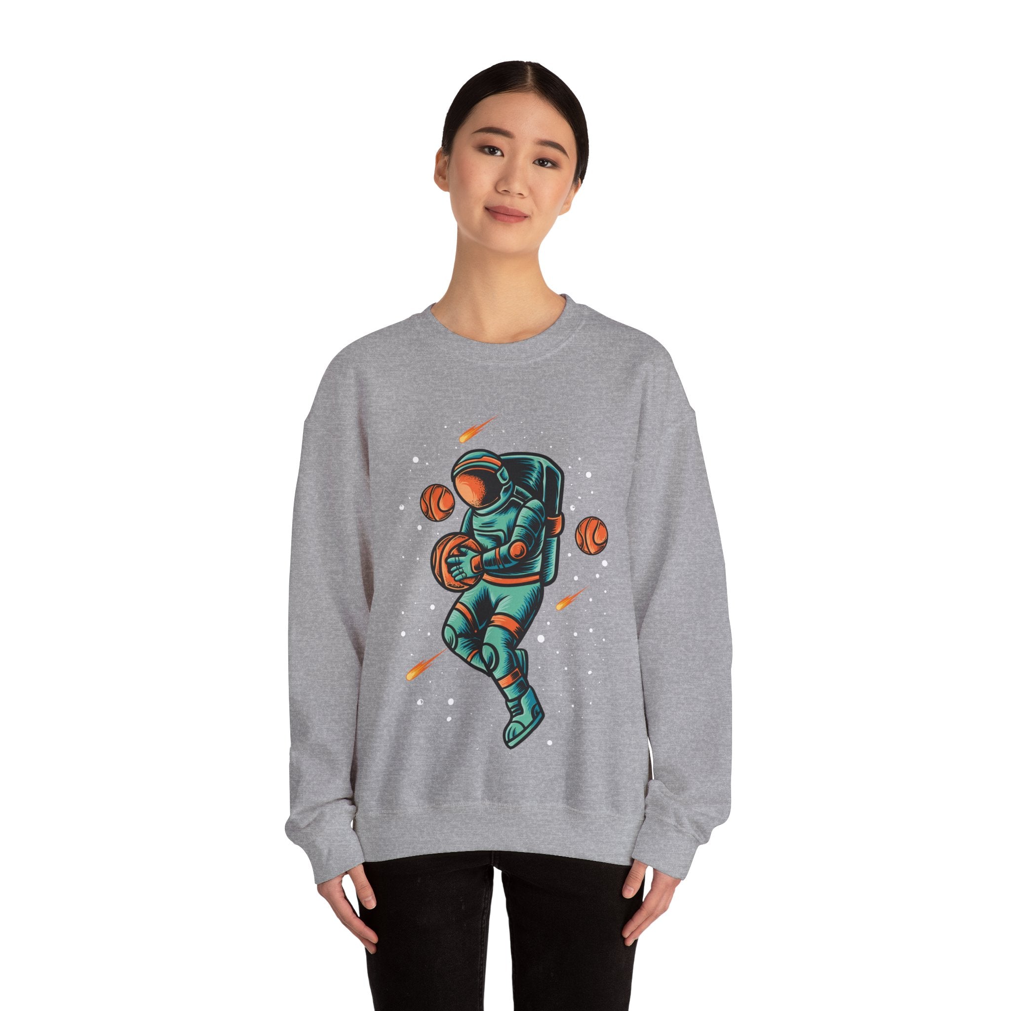 Astronaut Basketball Player | Crewneck Sweatshirt