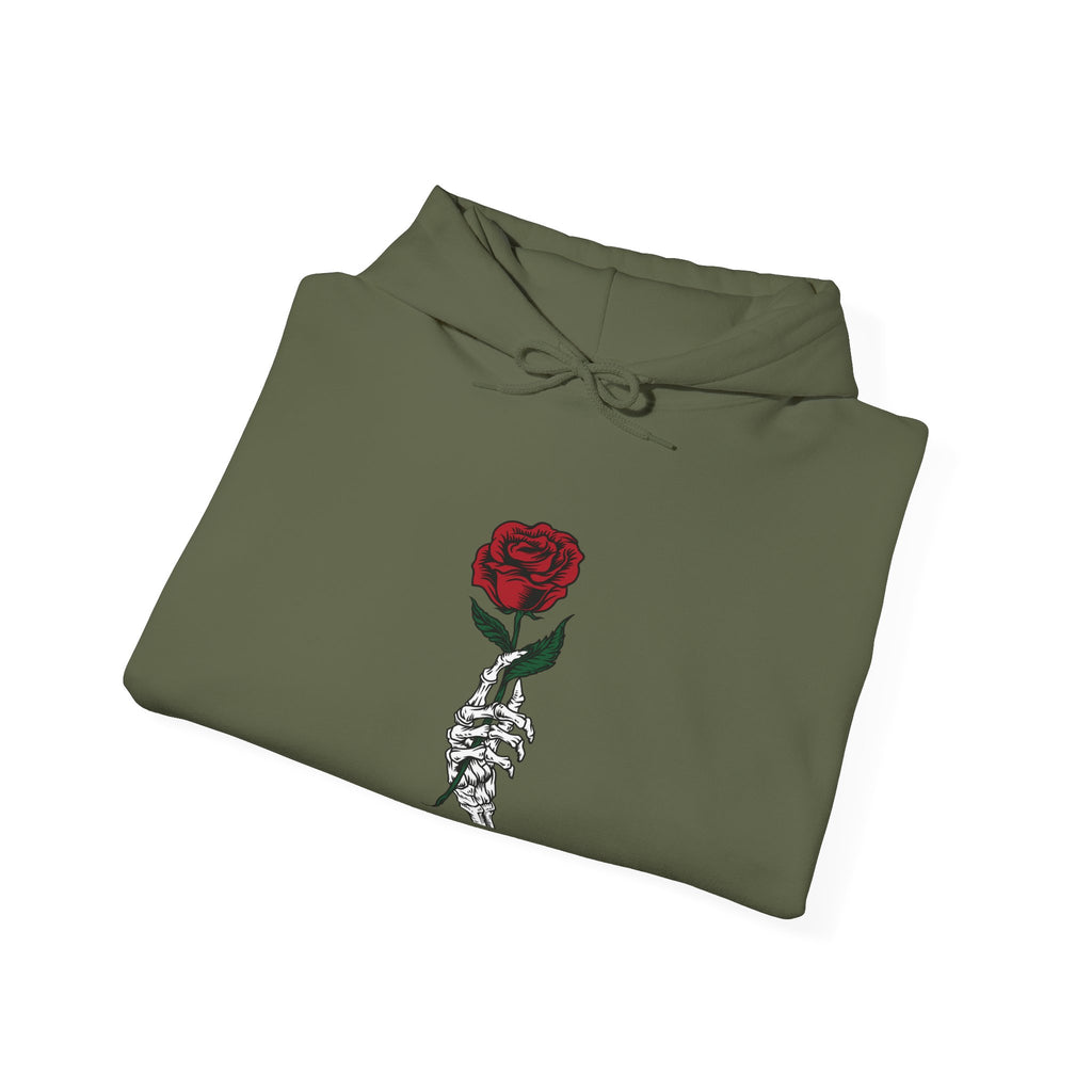 Rose in Skeleton Hand | Hoodie
