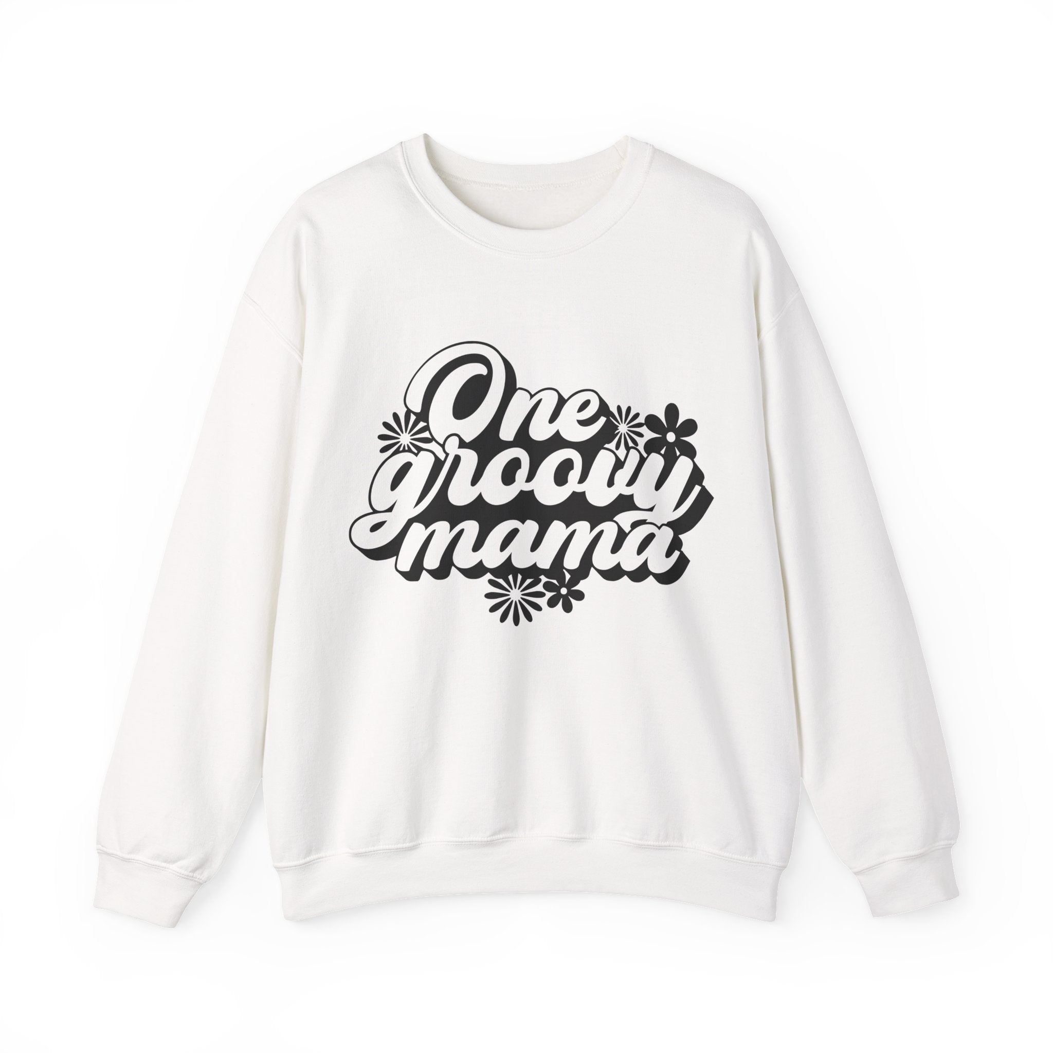 One Groovy Mama Flowers | Crewneck Sweatshirt