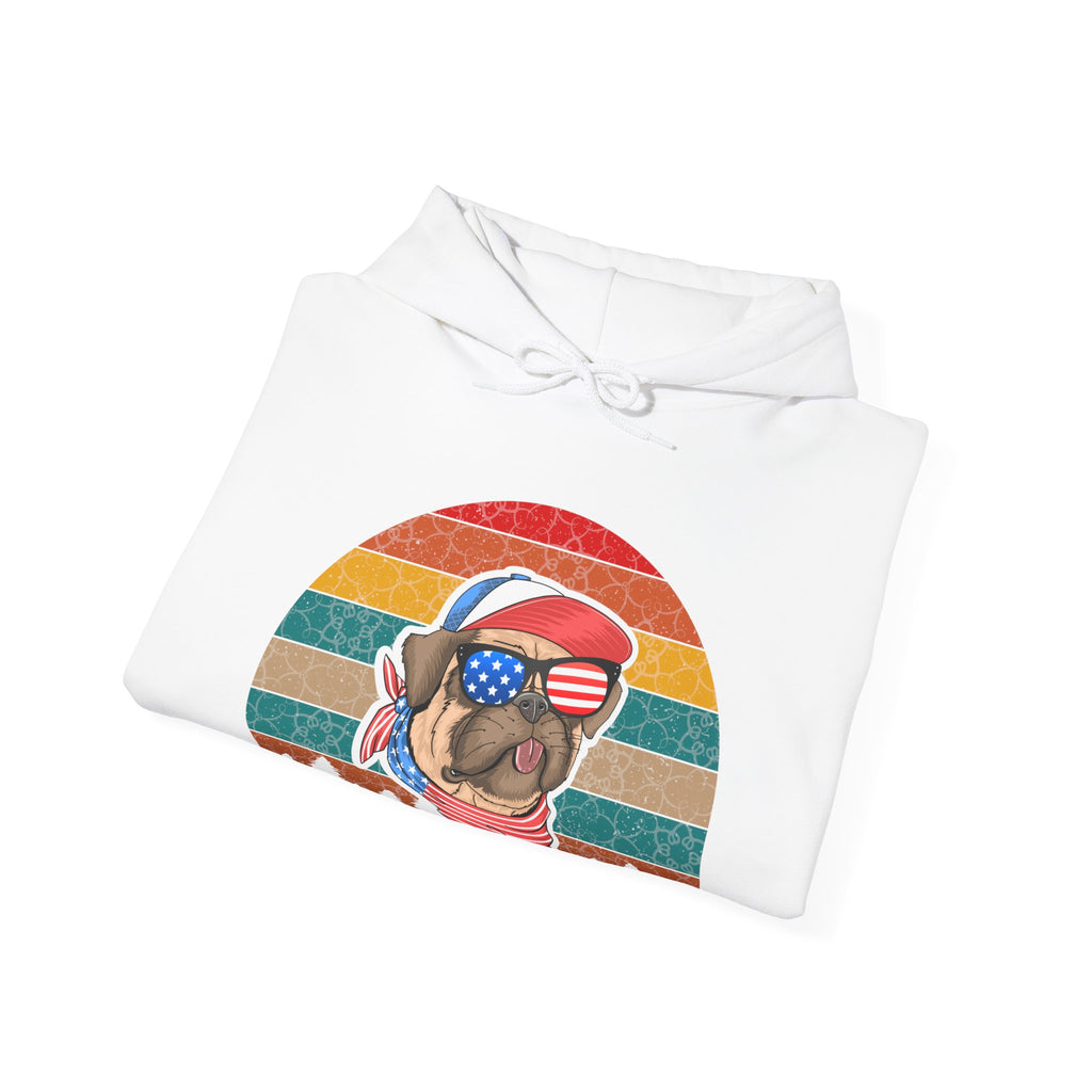 American Pug With Trees | Hoodie